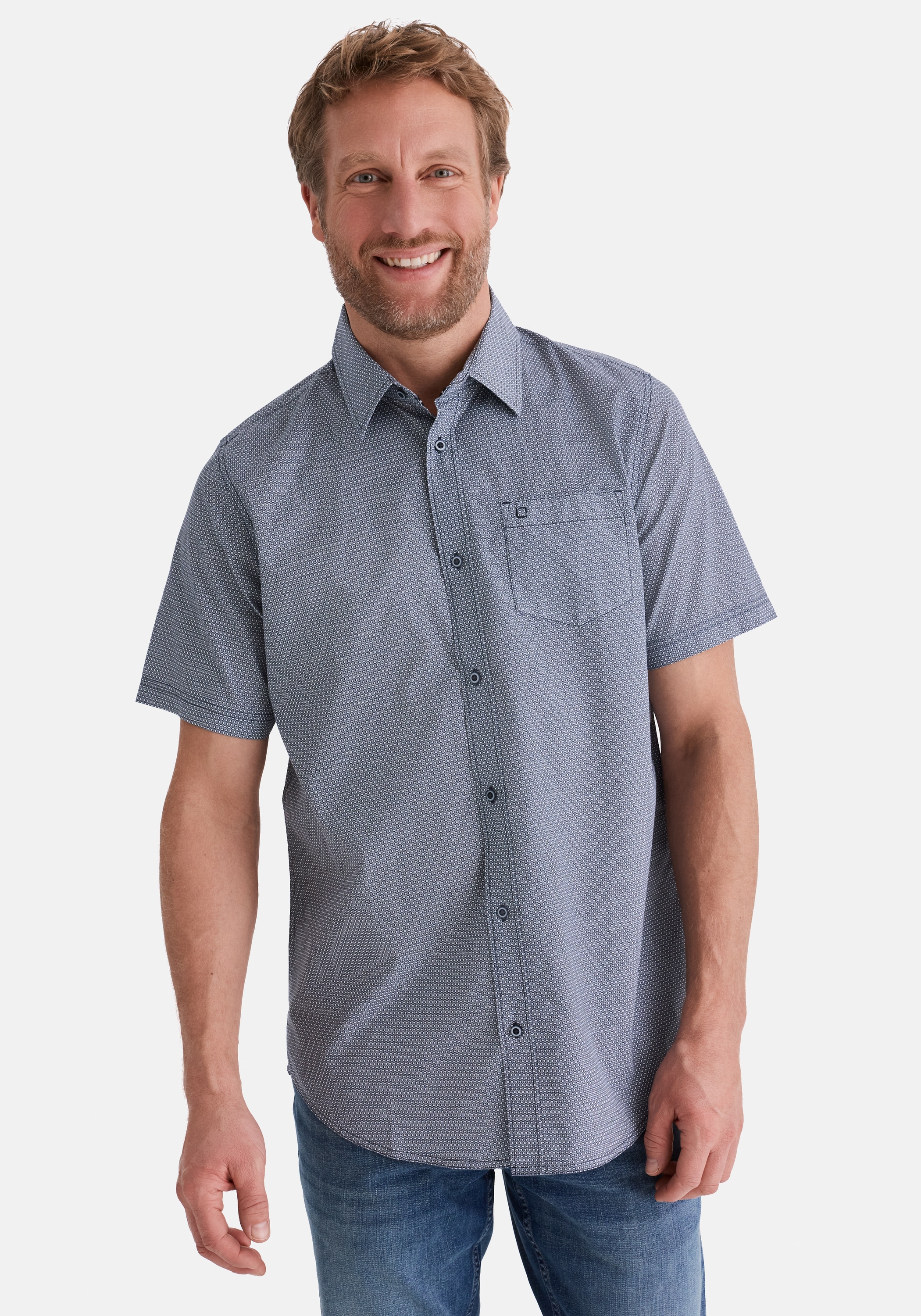 Stooker Men Kurzarmhemd »HUDSON Kurzarm-Hemd« Stooker HUDSON Herren Kurzarmhemd Regular Fit