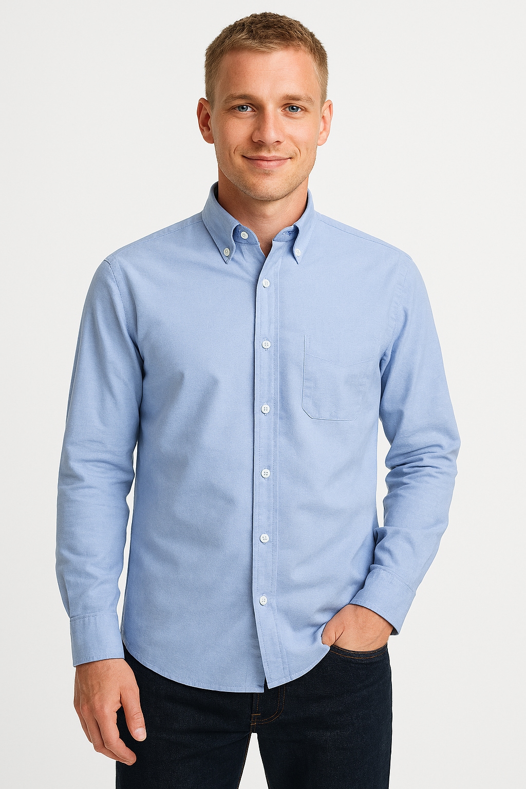 Jack & Jones Langarmhemd »JJOXFORD DETAIL SHIRT LS 2 PACK MP« Packung, 2 Stk. tlg.