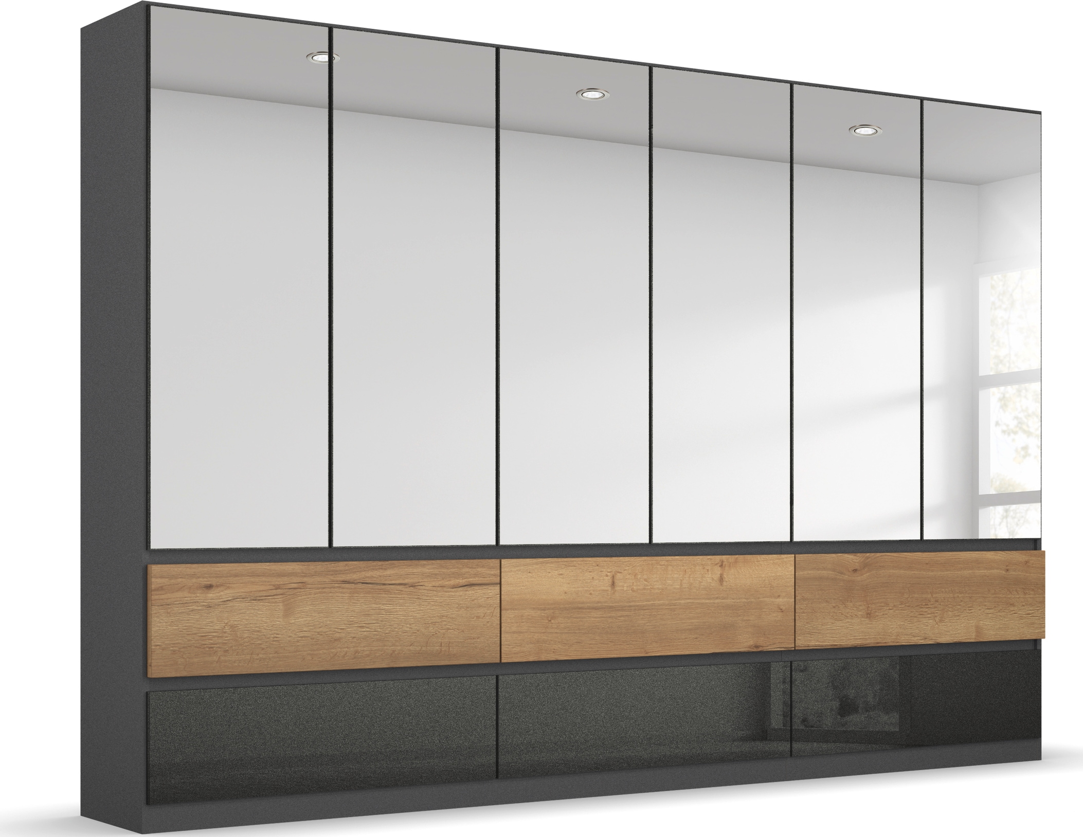 rauch Drehtürenschrank Winnipeg grifflose Front, Schubkästen günstig online kaufen