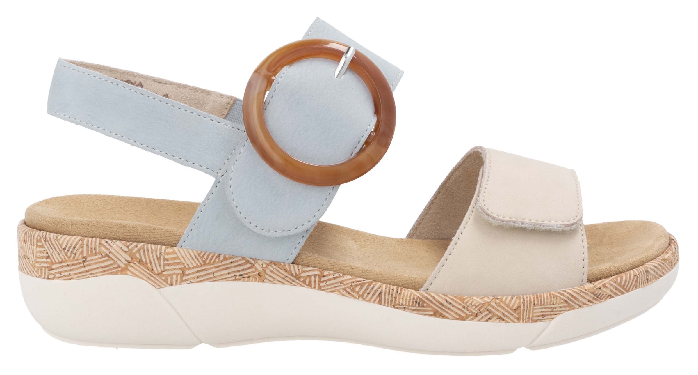 Remonte Keilsandalette  Sommerschuh, Riemchensandale, praktische Klettverschlüsse