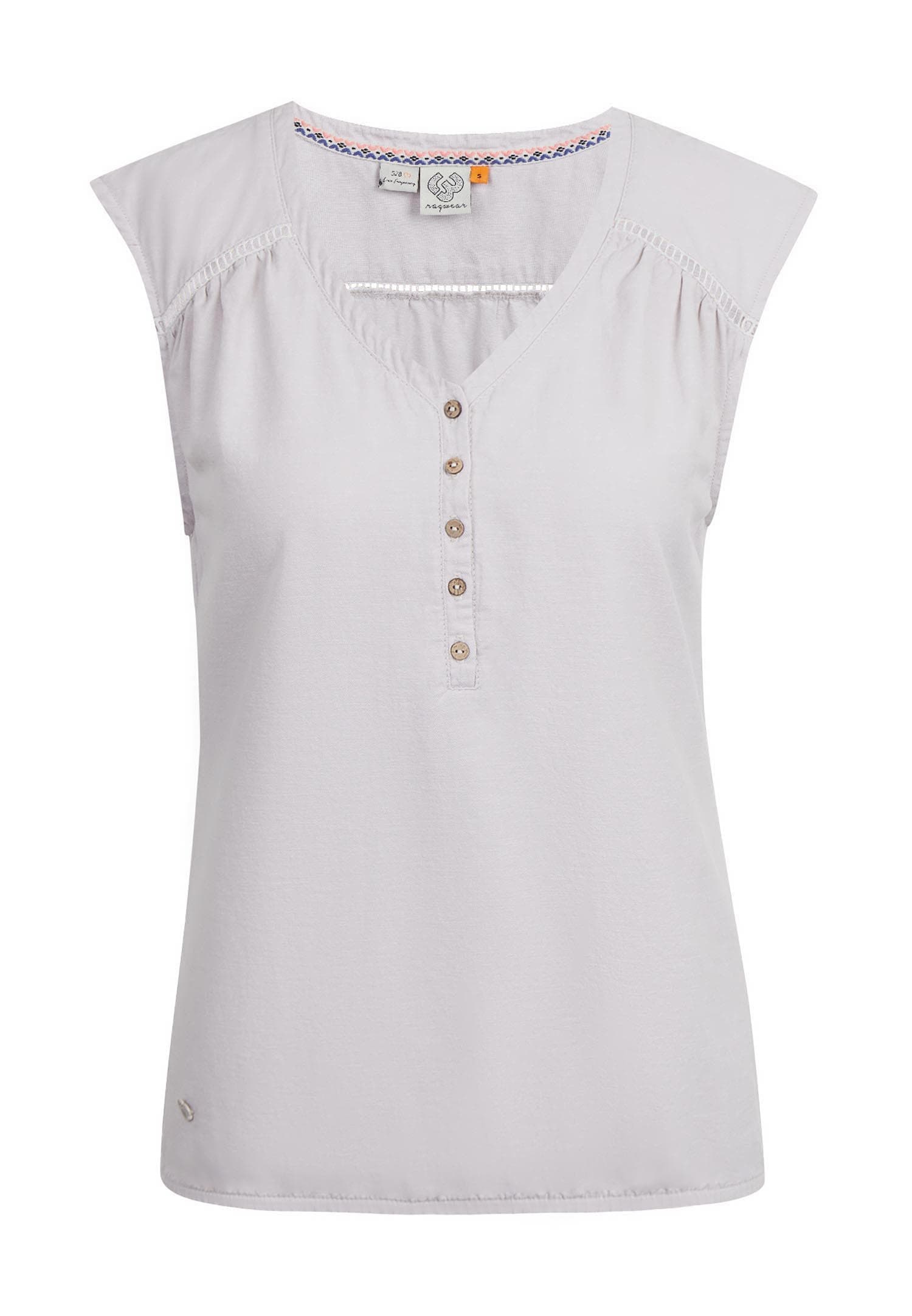 Ragwear V-Shirt »SALTTY LINEN«, mit Leinen