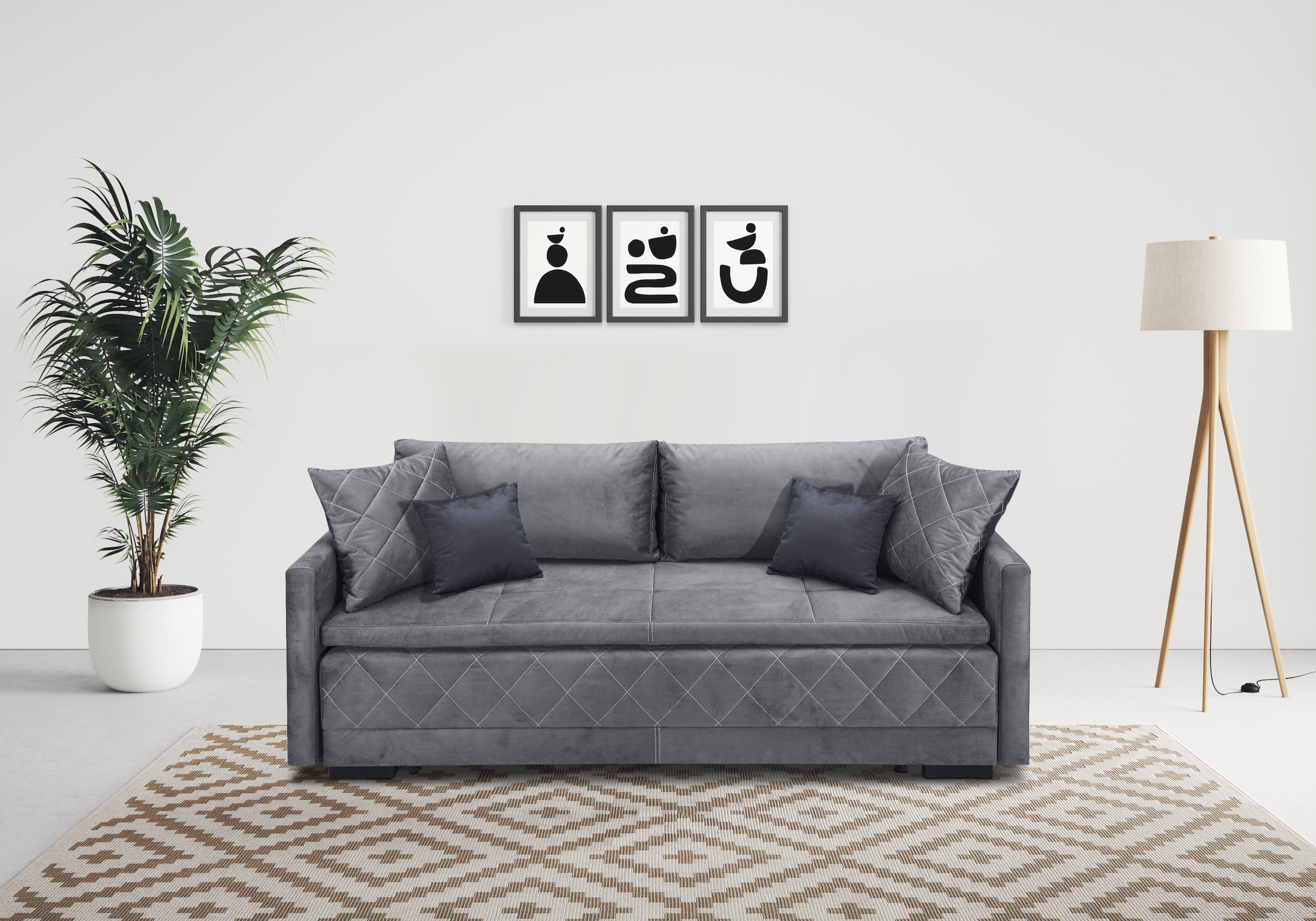 INOSIGN Schlafsofa »Potsdam« mit Boxspringaufbau, Bettfunktion & Bettkasten günstig online kaufen