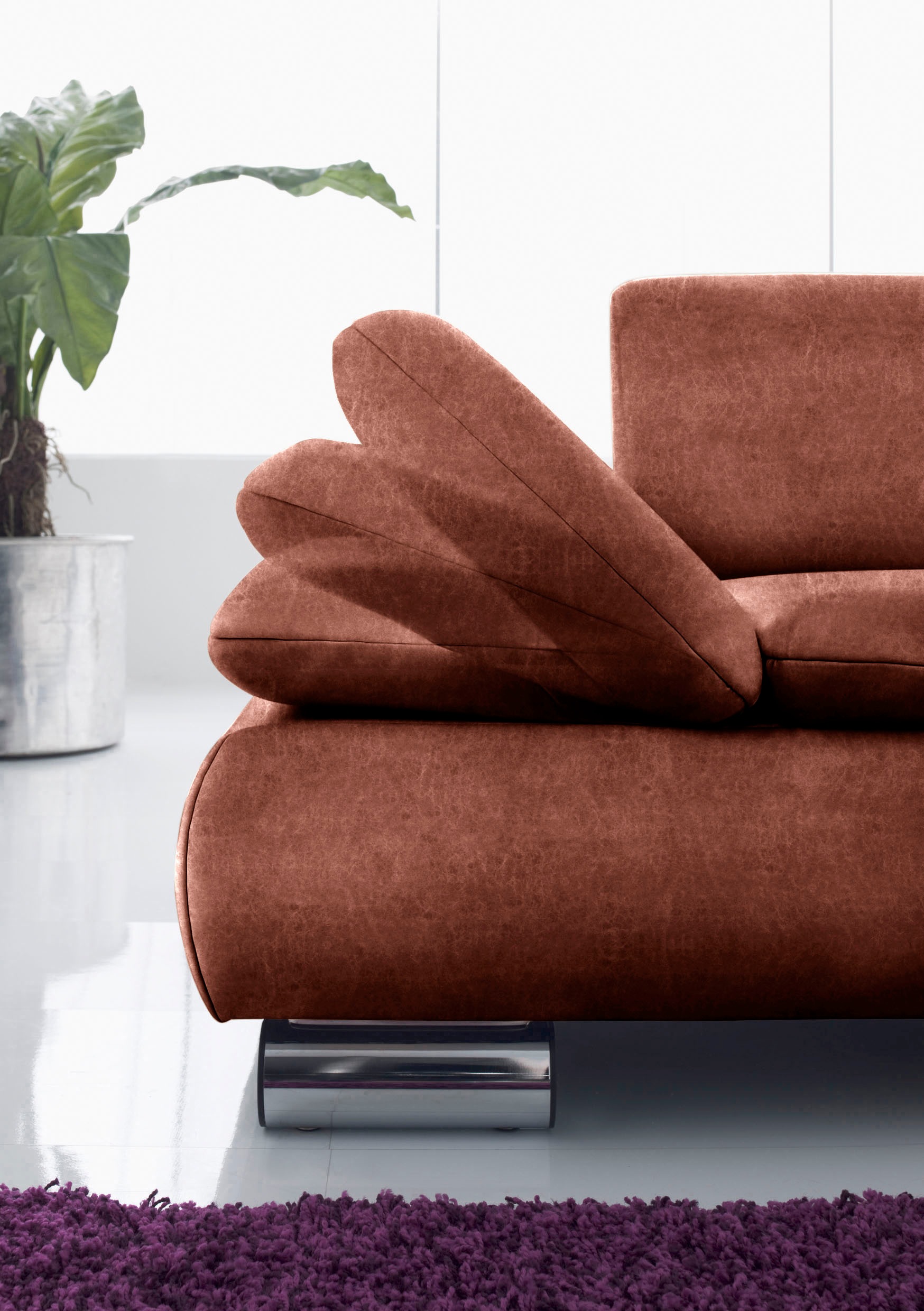 Max Winzer® Ecksofa »Toulouse modern und bequem, aktuelles Design, hoher Sitzkomfort«, mit klappbaren Armlehnen, Breite 271 cm
