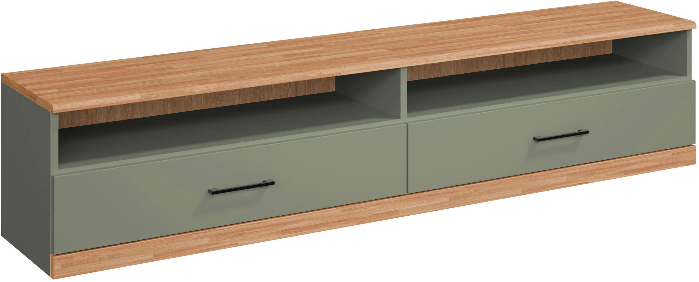 Home affaire Lowboard »Ribe,140cm breit,38cm hoch mit 2 Klappen,Oberplatte günstig online kaufen