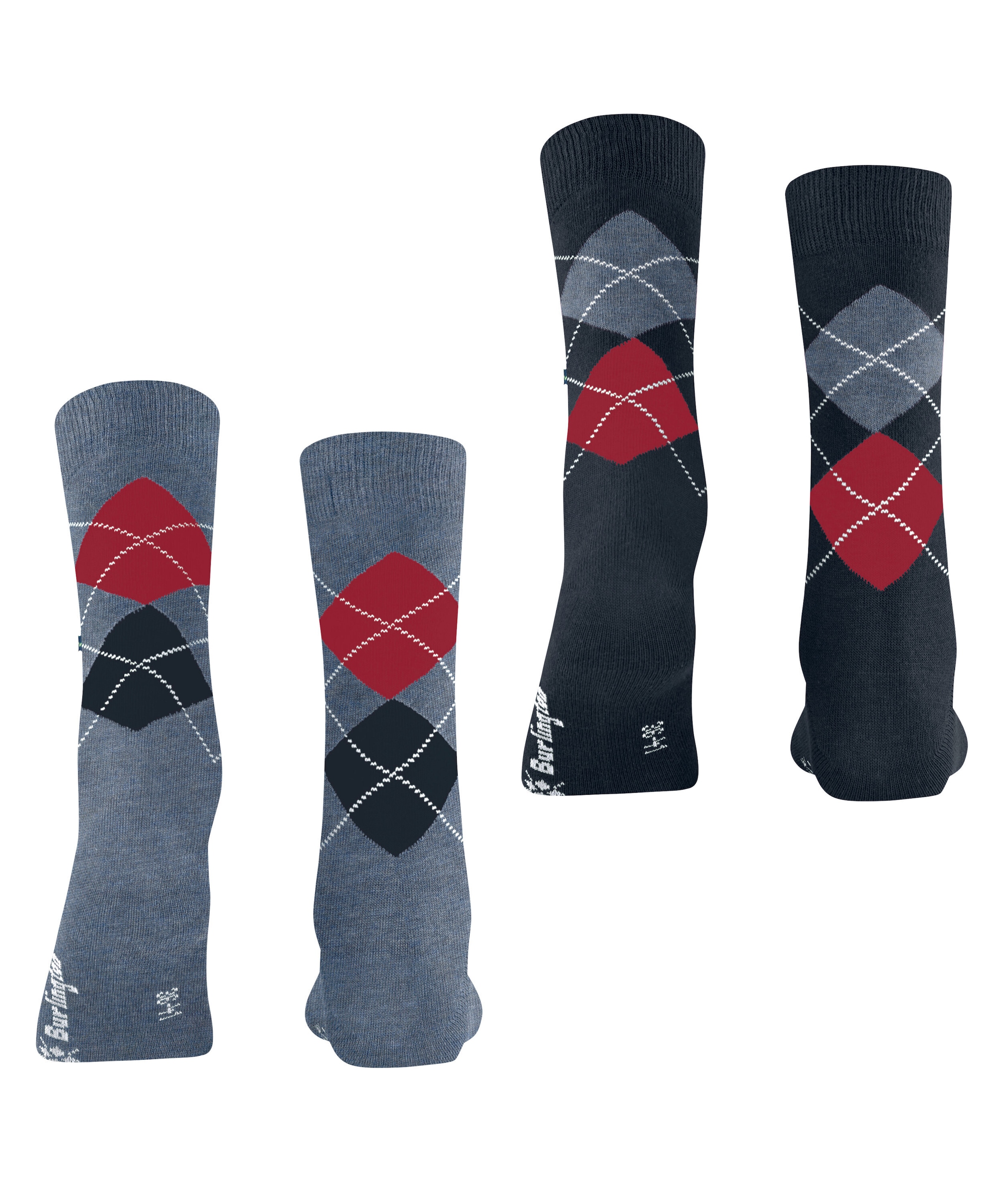Burlington Socken »Everyday Argyle« 3er Pack,  atmungsaktiv