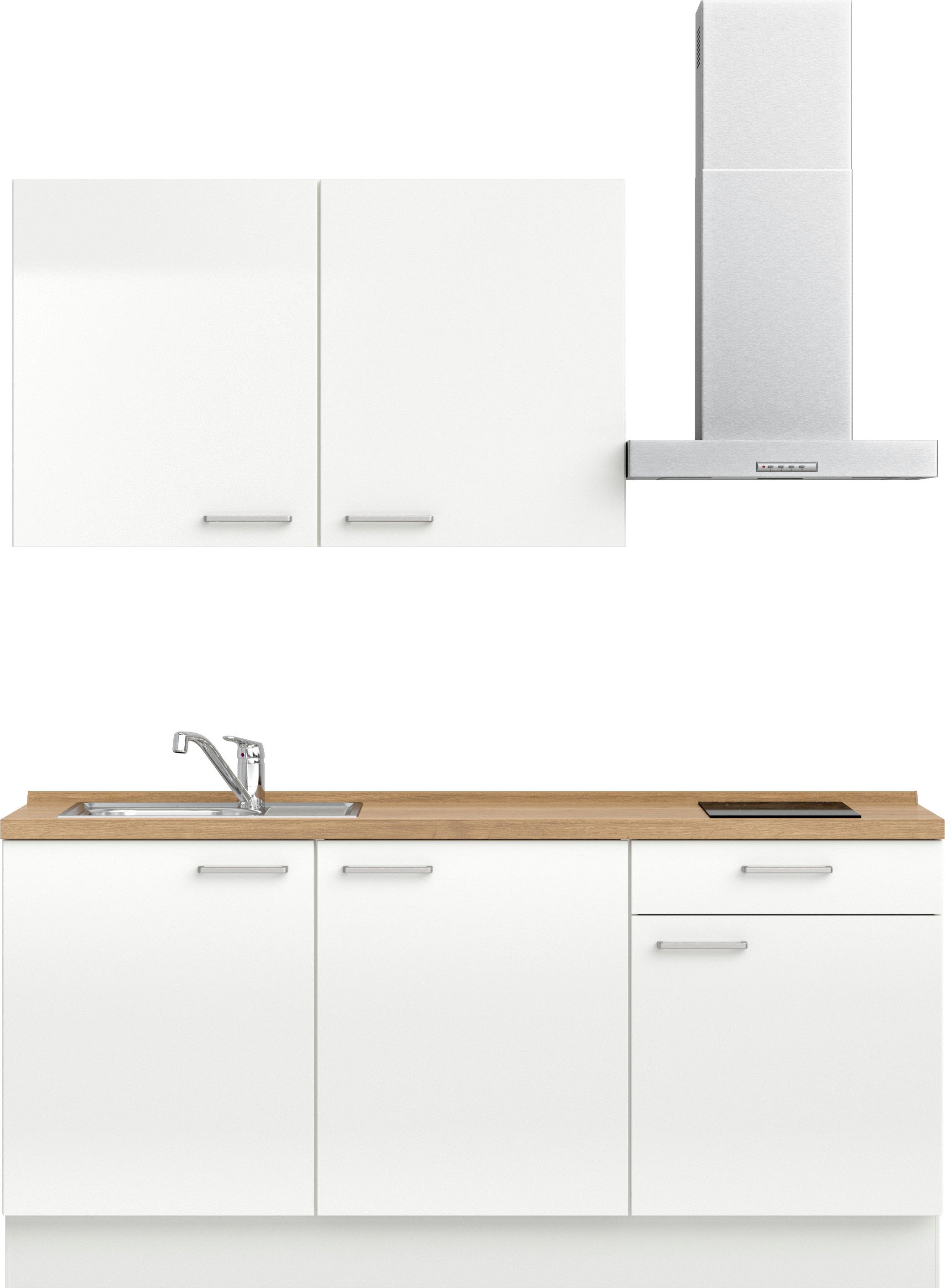nobilia® Küchenzeile »"Flash I"«, vormontiert, Ausrichtung wählbar, Breite 180 cm, wahlw. mit E-Geräten