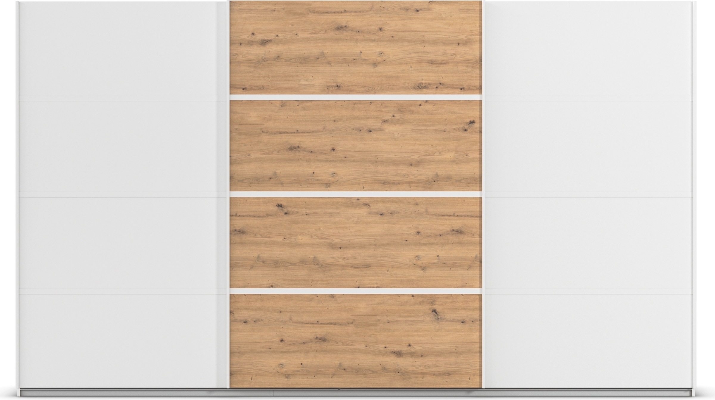 rauch Kleiderschrank »Schwebetürenschrank Garderobe Schrank TOP ANGEBOT Avola«, (in 3 verschiedenen Ausstattungen BASIC/CLASSIC/PREMIUM), mit eleganten Zierleisten in Chrom, Schwarz oder Weiß MADE IN GERMANY