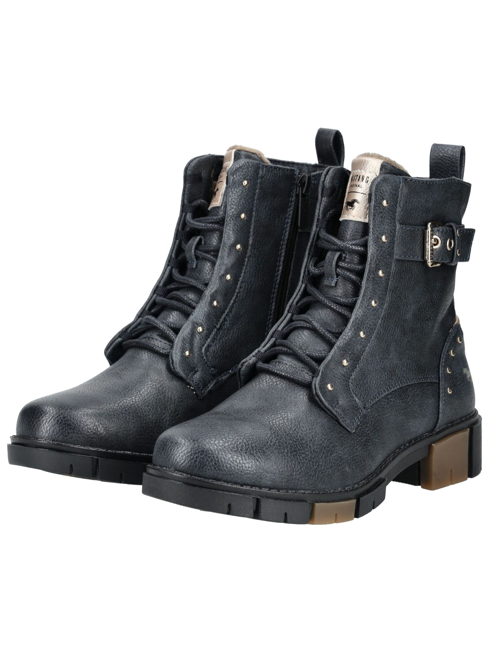 Mustang Shoes Schnürstiefelette »Mustang Shoes Stiefelette Lederimitat«