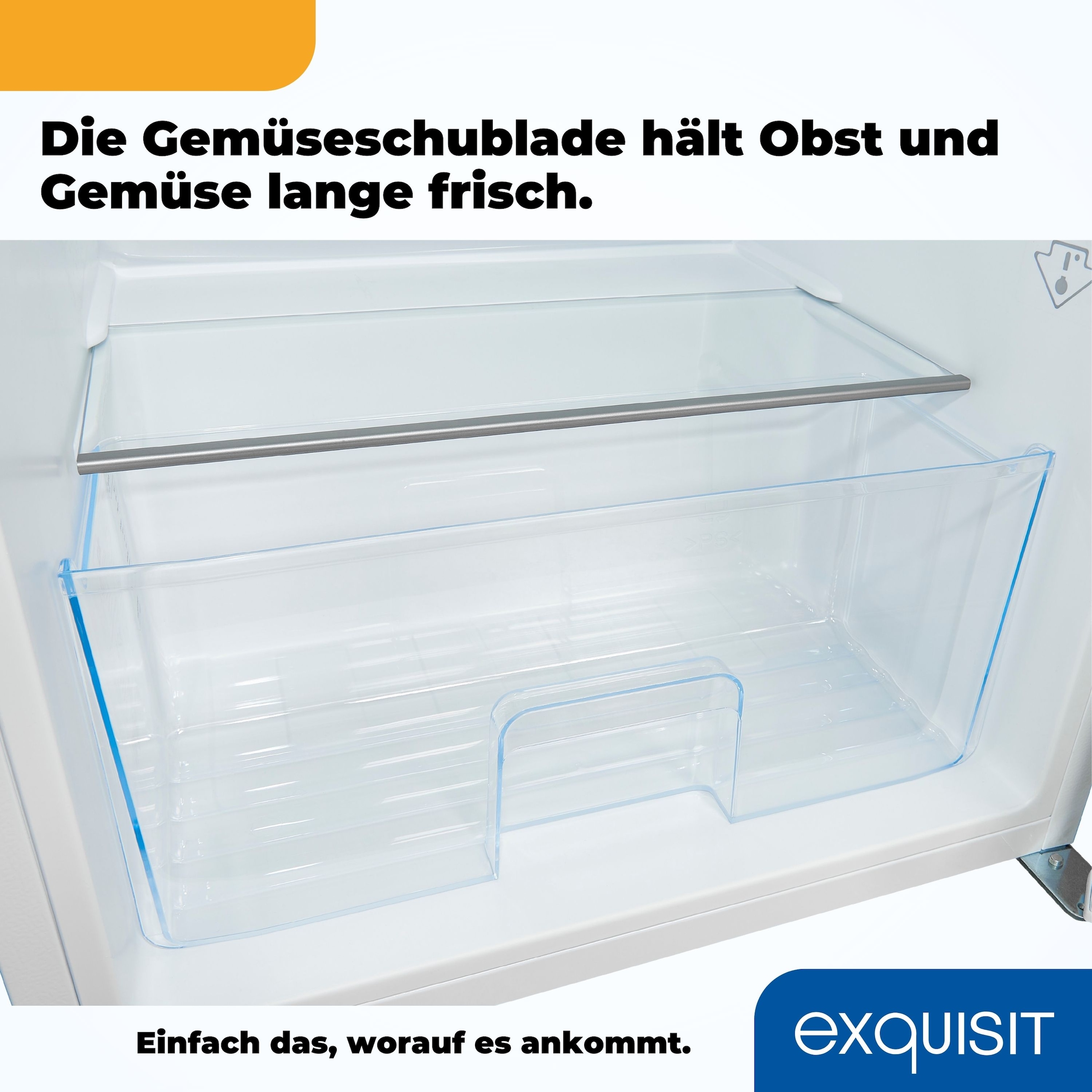 exquisit Kühlschrank »KS16-4-H-010E weiss«, 120 L Volumen, 4 Sterne Gefrieren