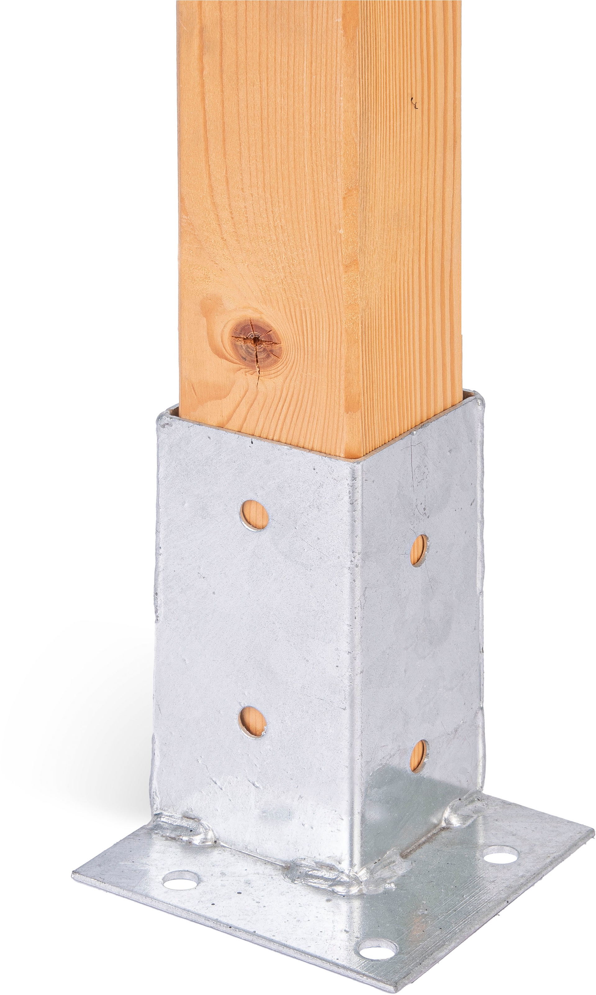 Alberts Aufschraubhülse »71x71 mm« für die bündige Befestigung an Ecken