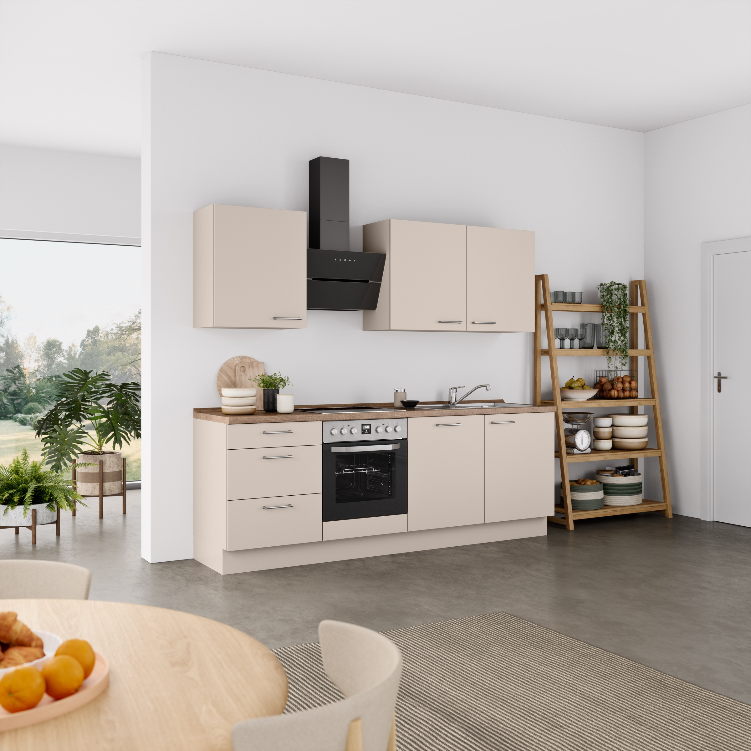 nobilia® Küchenzeile »"Laser II", Ausrichtung wählbar, Breite 240 cm« vormo günstig online kaufen