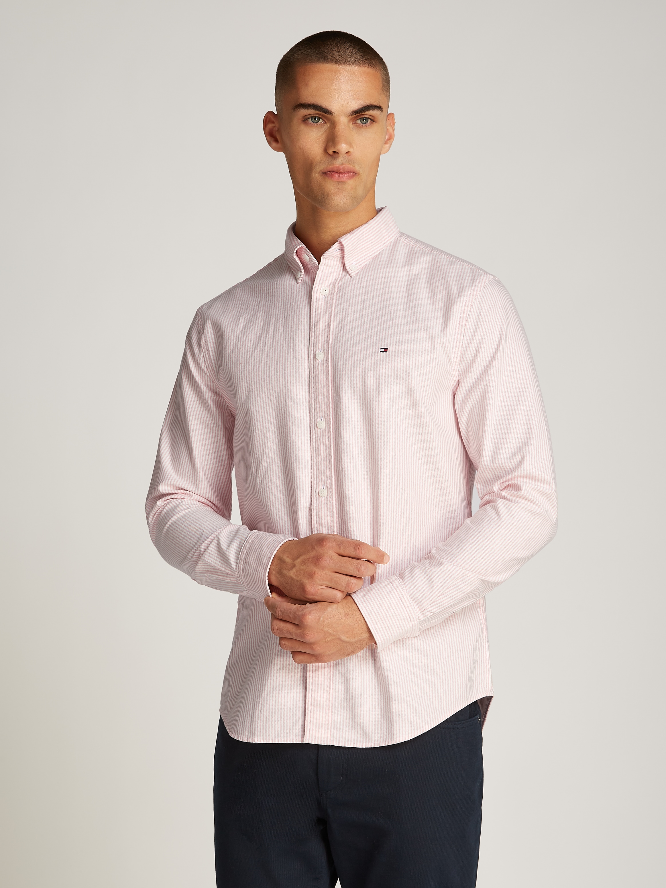 Tommy Hilfiger Langarmhemd »HERITAGE OXFORD STRIPE RF SHIRT«