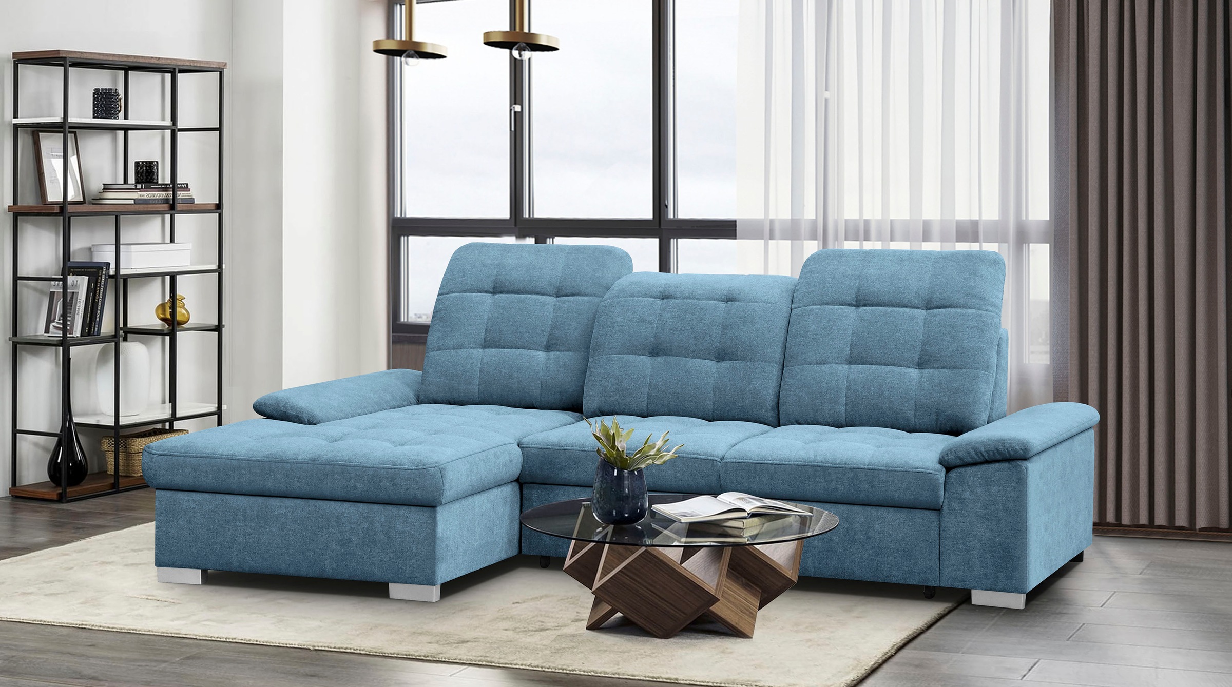 WERK2 Ecksofa »Carmen, mit Bettfunktion & Bettkasten, optional Sitztiefenve günstig online kaufen