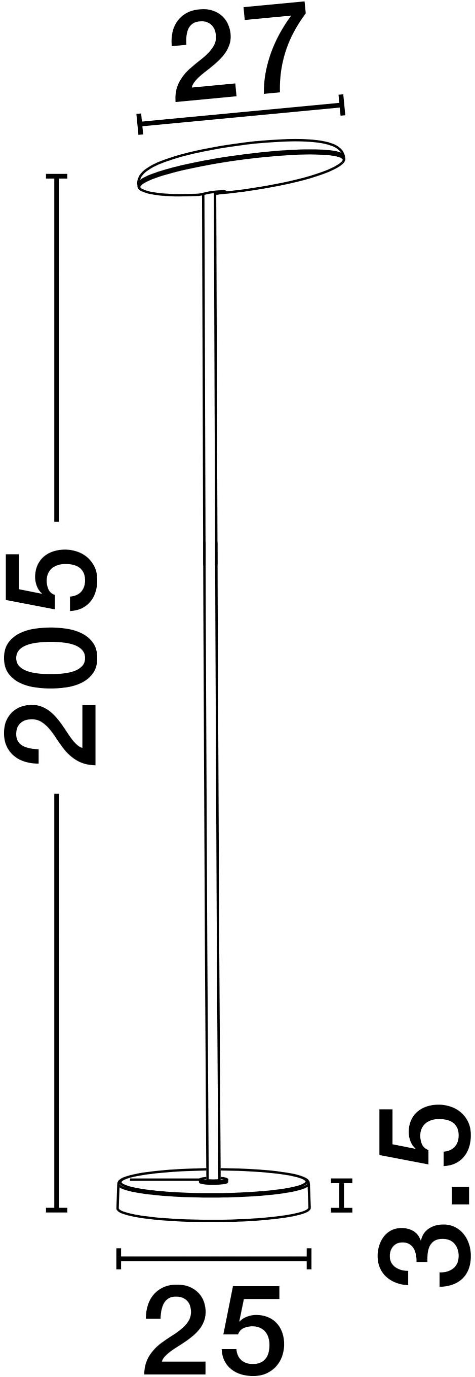 Nova Luce Stehlampe »NOTOS«, 1 flammig