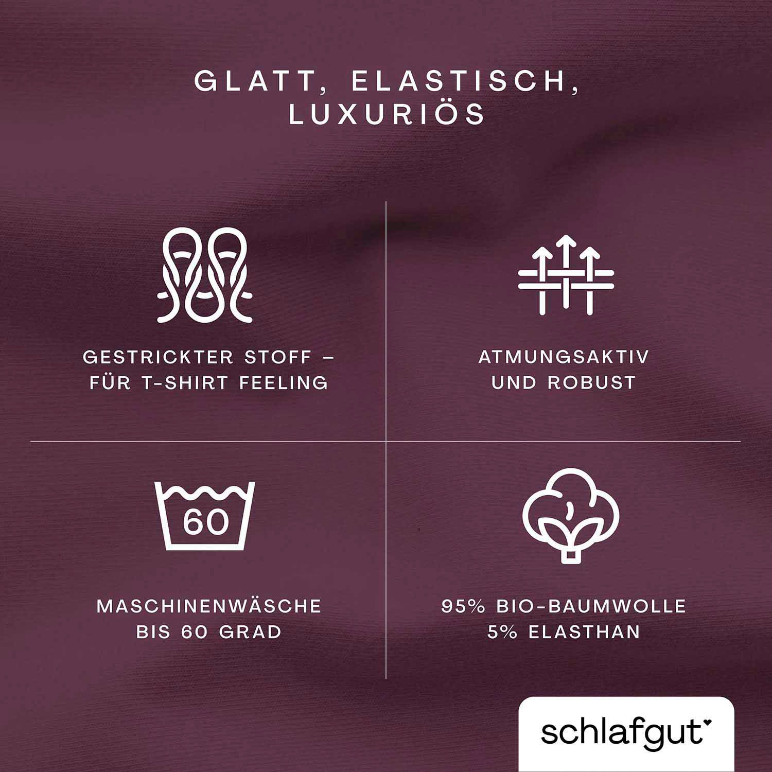 Schlafgut Spannbettlaken »Premium«, Zero Waste Verpackung, PREMIUM Qualität