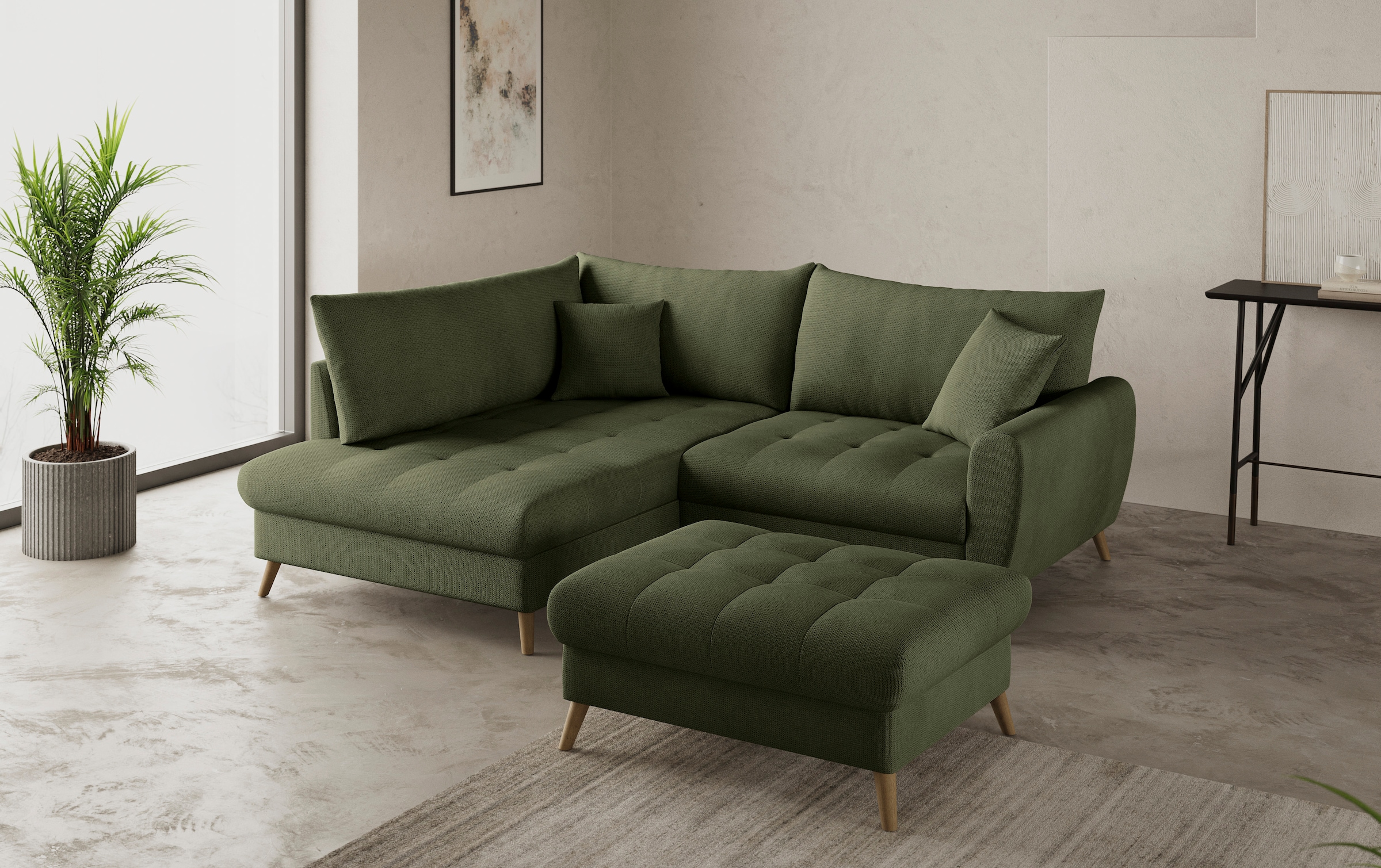 Mr. Couch Hockerbank »Blackburn II«, Passend zu der Garnitur, mit Kaltschaum, bis 140 kg belastbar