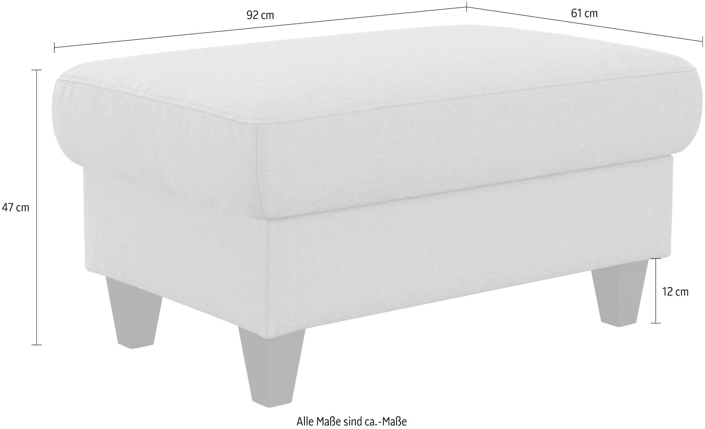 sit&more Stauraumhocker »Farö«, mit Stauraum und Federkern und wengefarbenen Füßen
