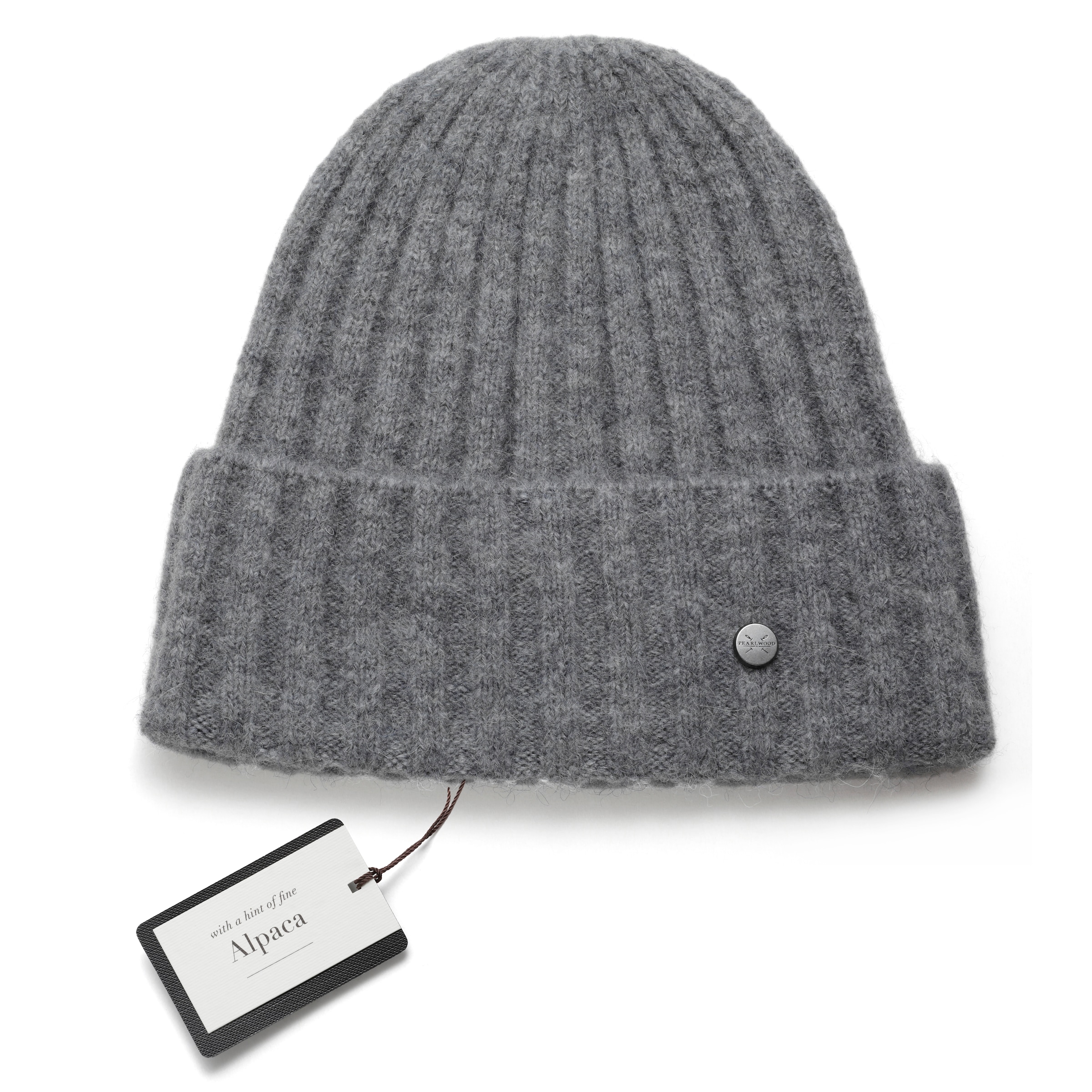 PEARLWOOD Strickmütze »JANNE« in breiten Rippen gestrickt, breiter Umschlag, wärmend, Wollanteil