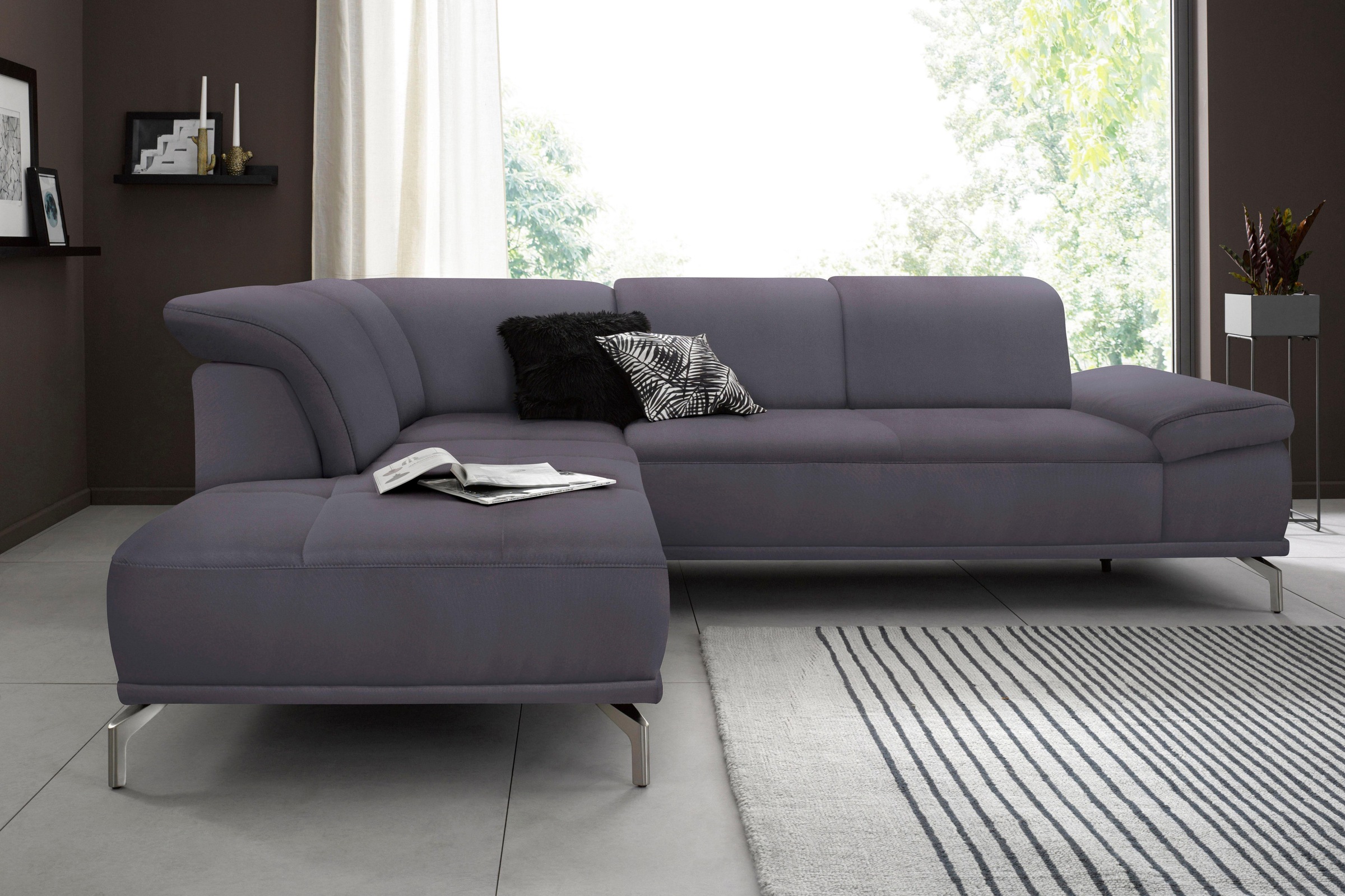 PLACES OF STYLE Ecksofa "Caluna" Inkl.Sitztiefenverstellung, wahlweise mit günstig online kaufen