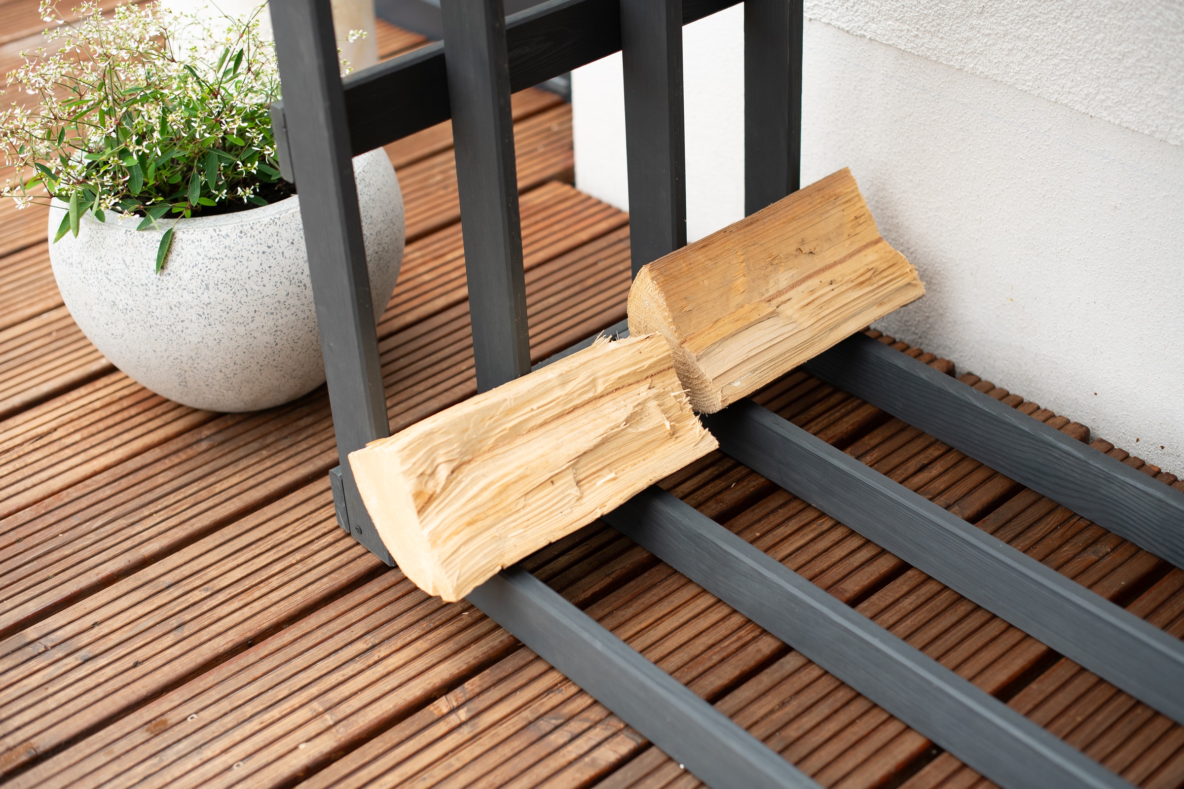 WESTMANN Kaminholzregal »Stephan«, anthrazit, BxTxH: 108x52x74cm