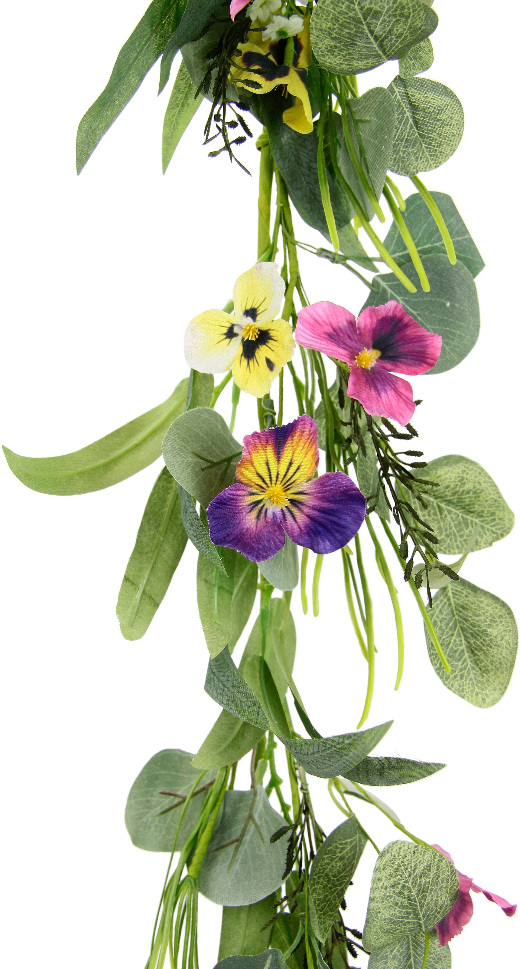 I.GE.A. Kunstblume »Stiefmütterchenranke«, Blumenranke Stiefmütterchenranke Girlande EfeuRaum Wand Hochzeit