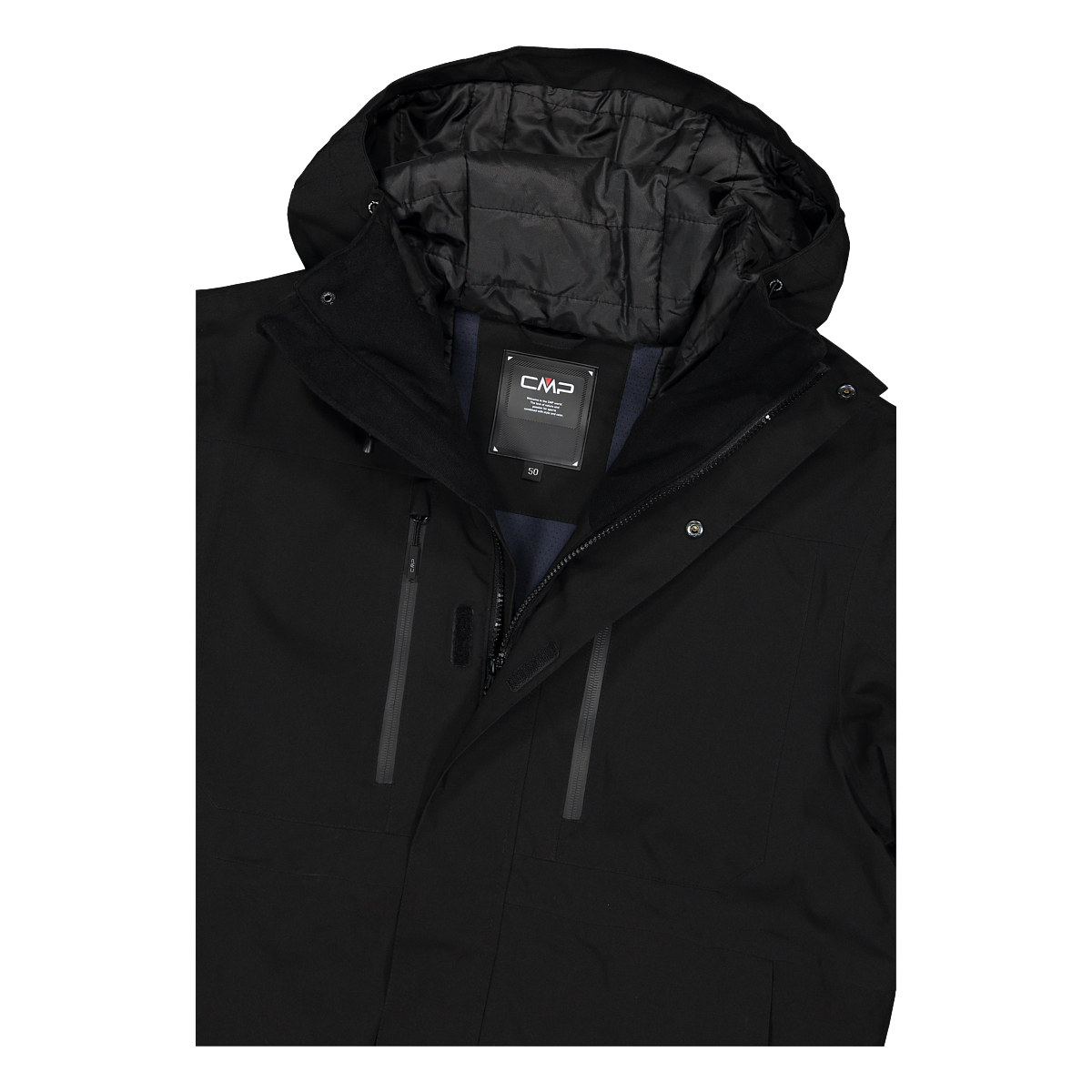 CMP Winterjacke mit Kapuze wind- und wasserabweisend, mit Kunstfaserpolsterung