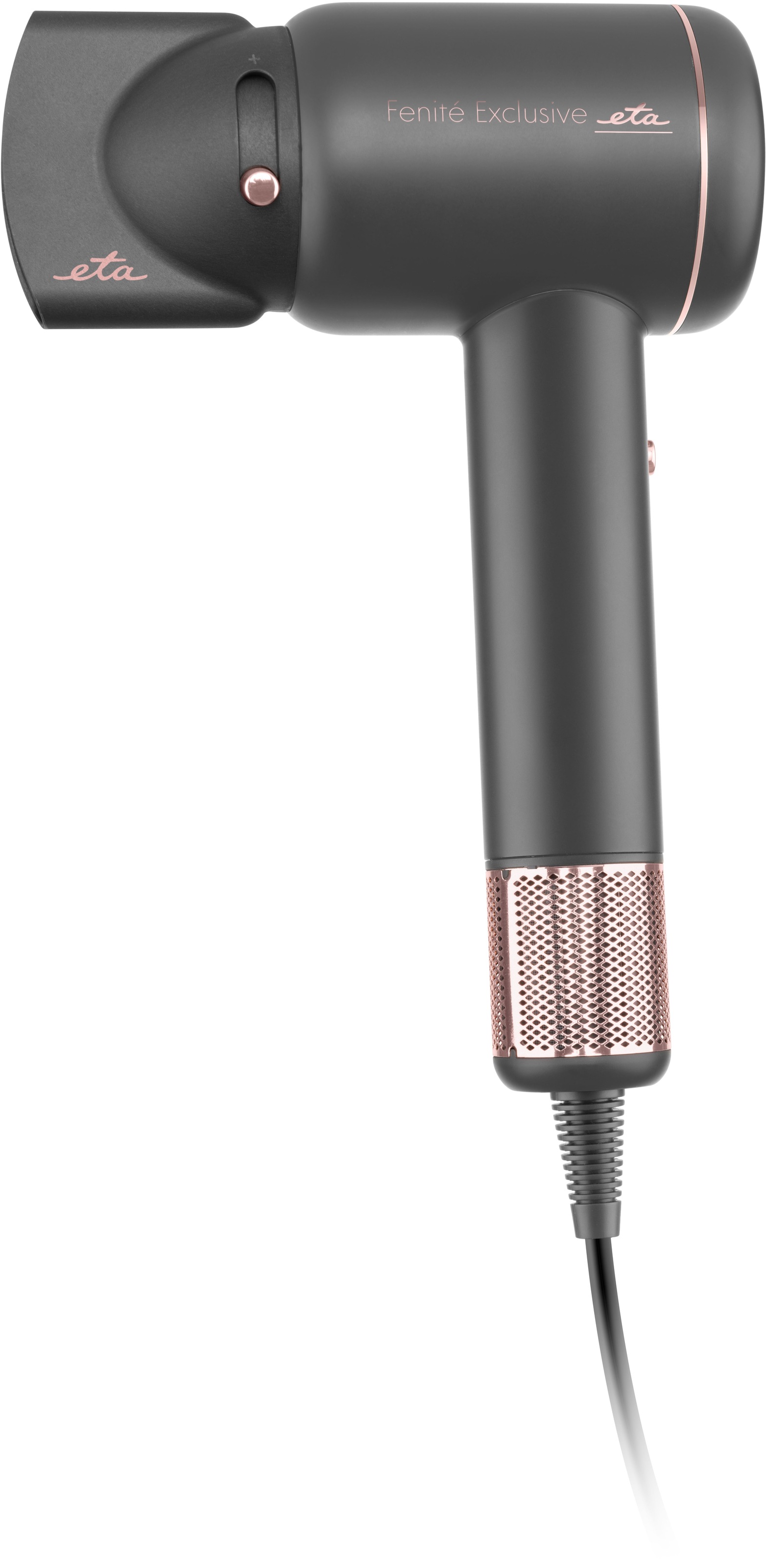 eta Haartrockner »Fenité Exclusive ETA932090020«, 1600 W, 2 Aufsätze, OPTI-HEAT CONTROL, NanoMoisture&Care, LED-Display, Kaltluftfunktion