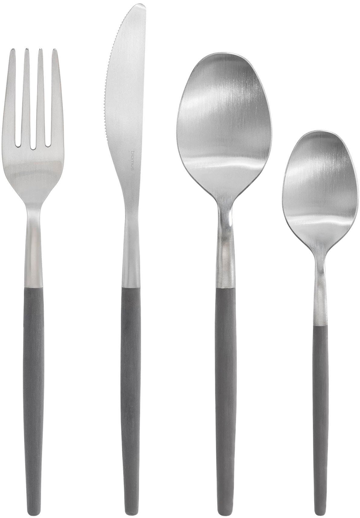 BLOMUS Besteck-Set »MAXIME« matt, bebürstet, Griffe mit Kunststoffbeschicht günstig online kaufen