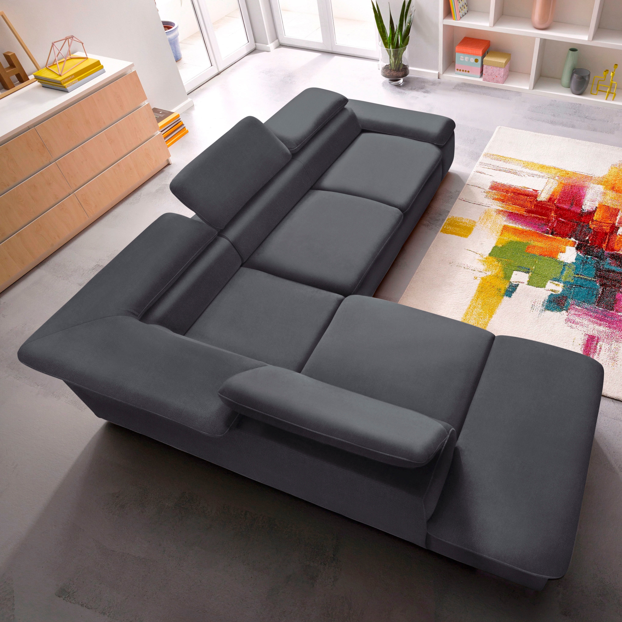 sit&more Ecksofa »Alcatraz L-Form«, wahlweise mit Bettfunktion