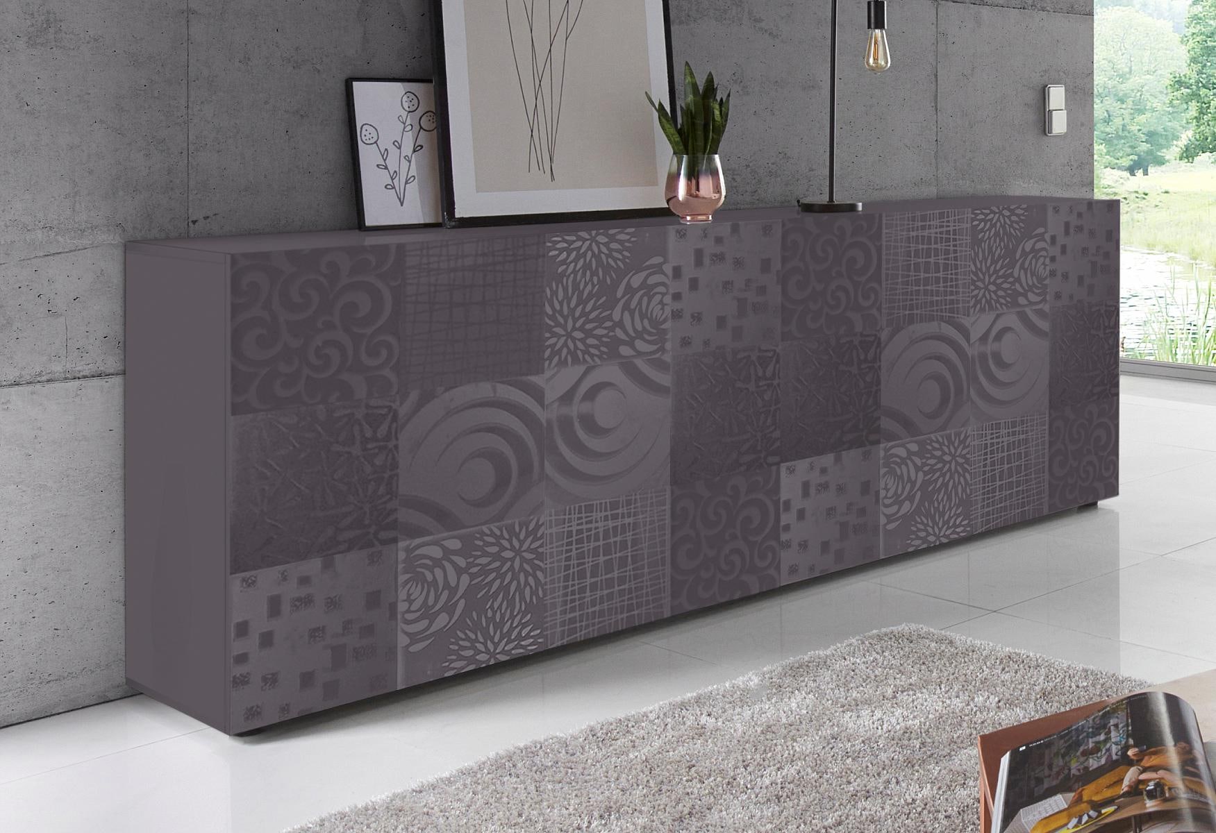 LC Sideboard »Miro«, Siebdruck dekorativem mit 241 bestellen online cm Breite