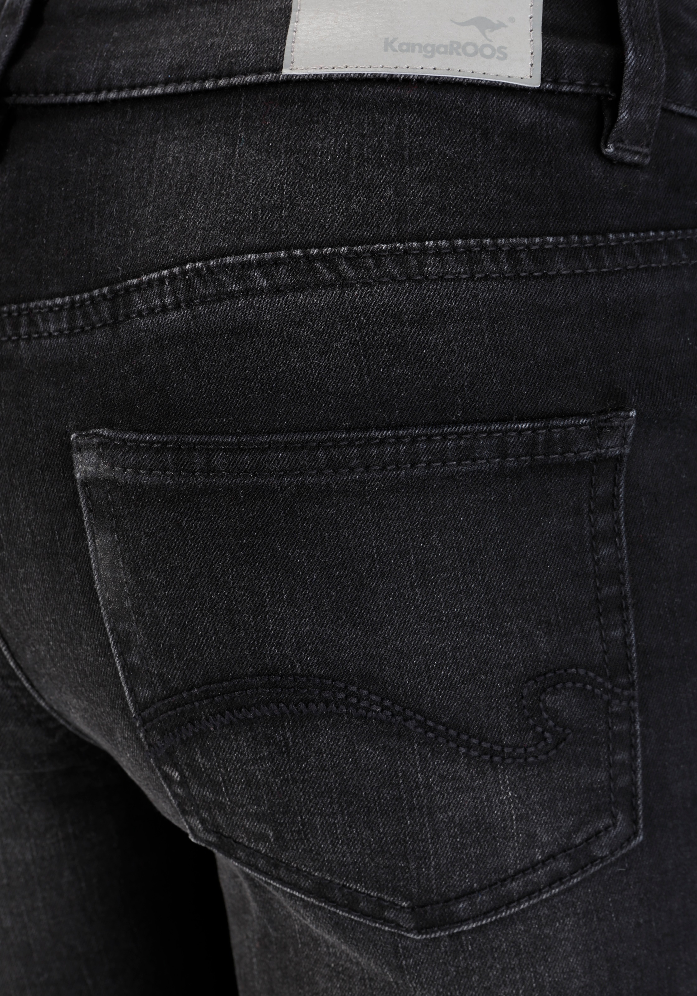 KangaROOS 5-Pocket-Jeans »SUPER SKINNY HIGH RISE«, knöchellang, mit Used-Optik, hohe Leibhöhe