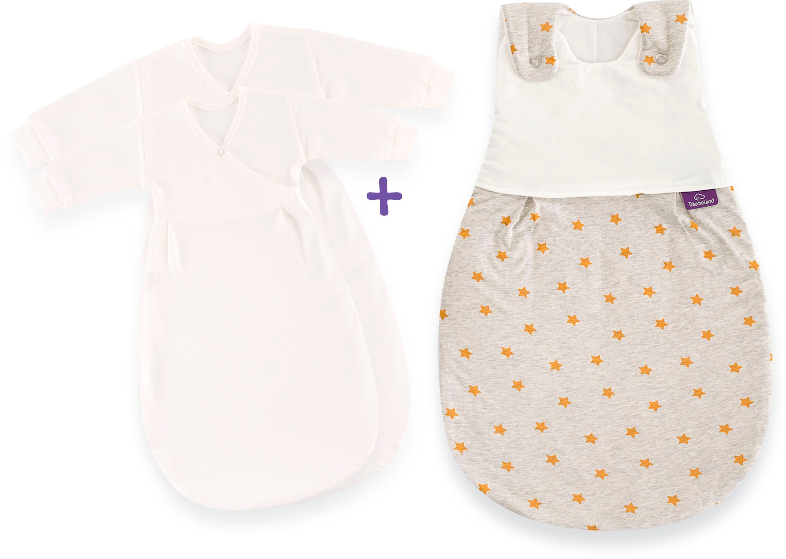Träumeland Babyschlafsack »3tlg. Set LIEBMICH, Design Sternentraum blau« günstig online kaufen