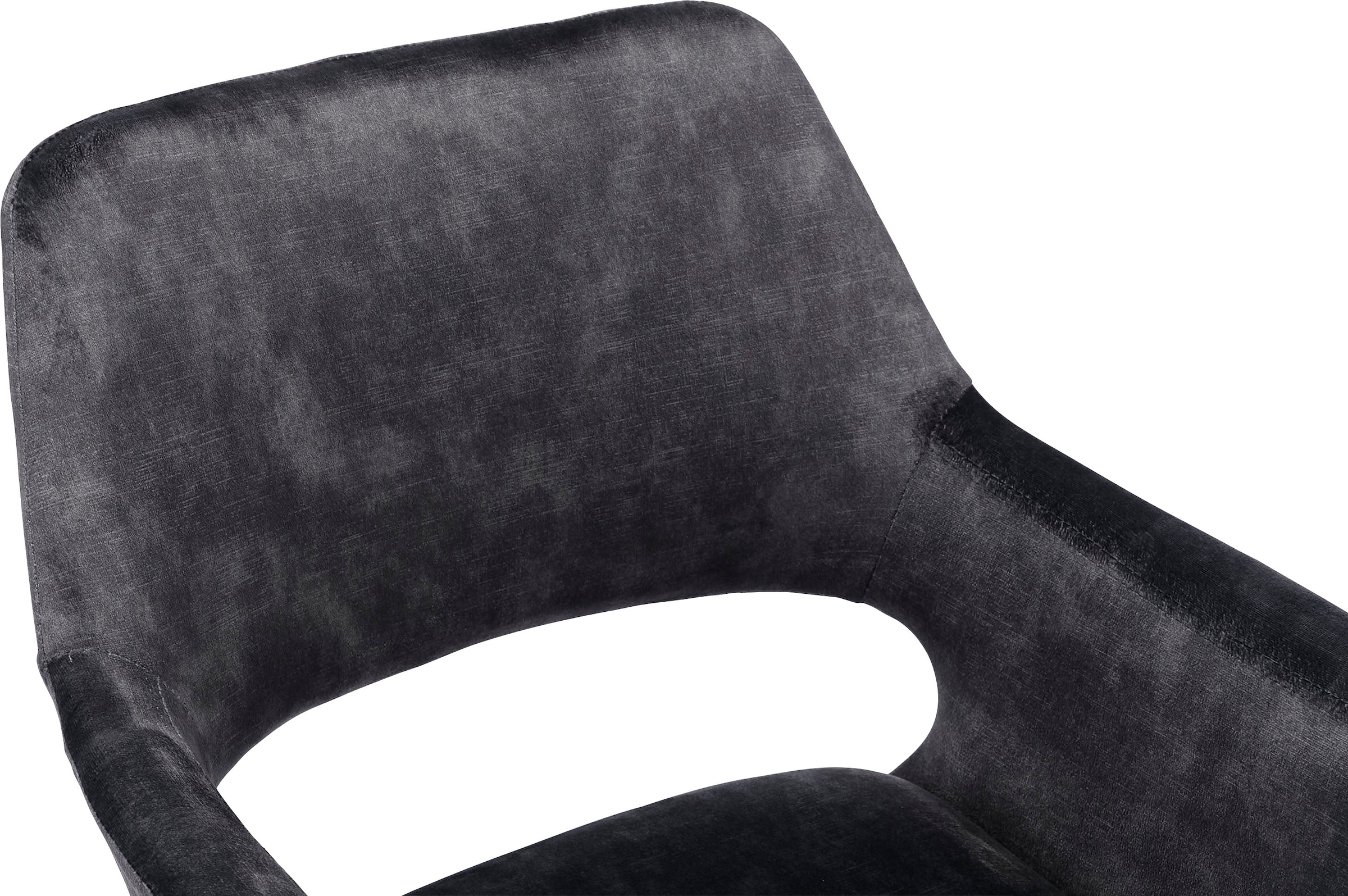 byLIVING Esszimmerstuhl »Klara«, (Set), 2 St., Samtstoff Velvet, 2er-Set, gepolstert mit hochwertigem Vintage-Samt, 360 Grad drehbar