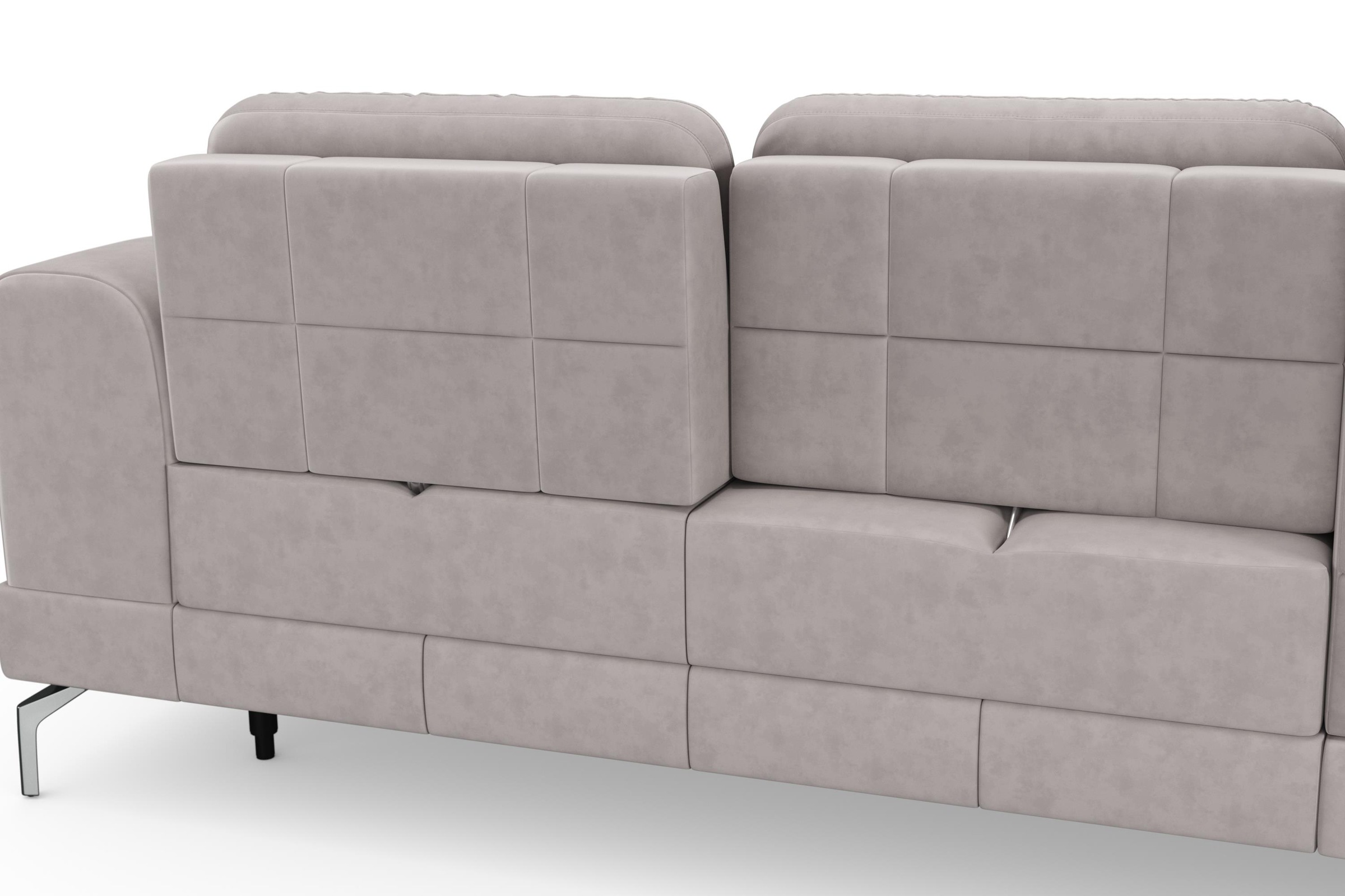 sit&more Ecksofa »Bendigo L-Form«, inklusive Sitztiefenverstellung, Bodenfreiheit 15 cm, 2 Fußfarben