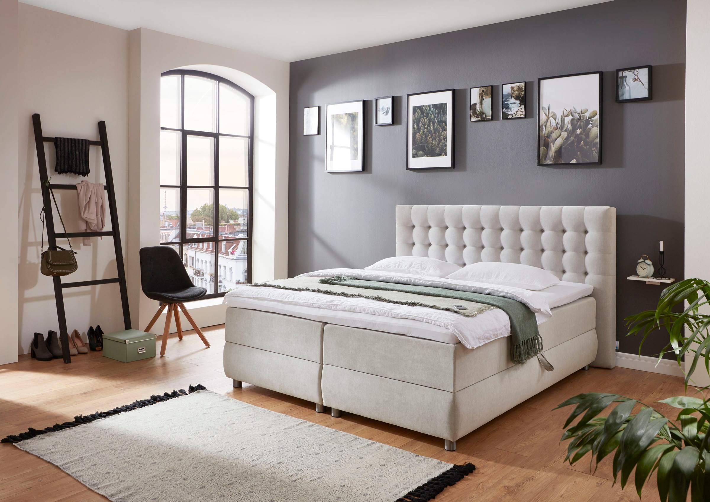 ATLANTIC home collection Boxspringbett »Tina« mit Bettkasten und Topper, au günstig online kaufen