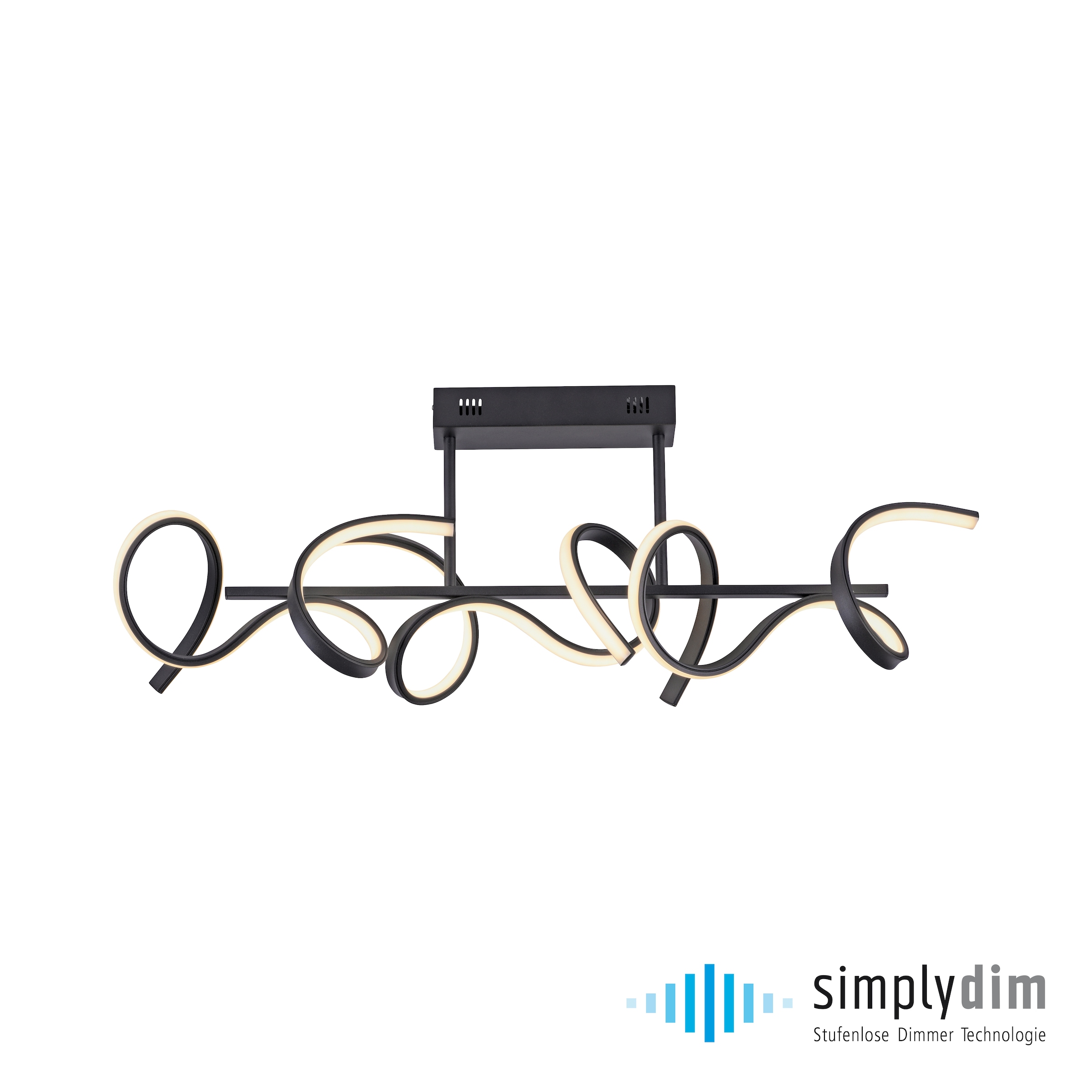 JUST LIGHT LED Deckenleuchte »CURLS« LED-Board 1 Stk. Warmweiß LED günstig online kaufen