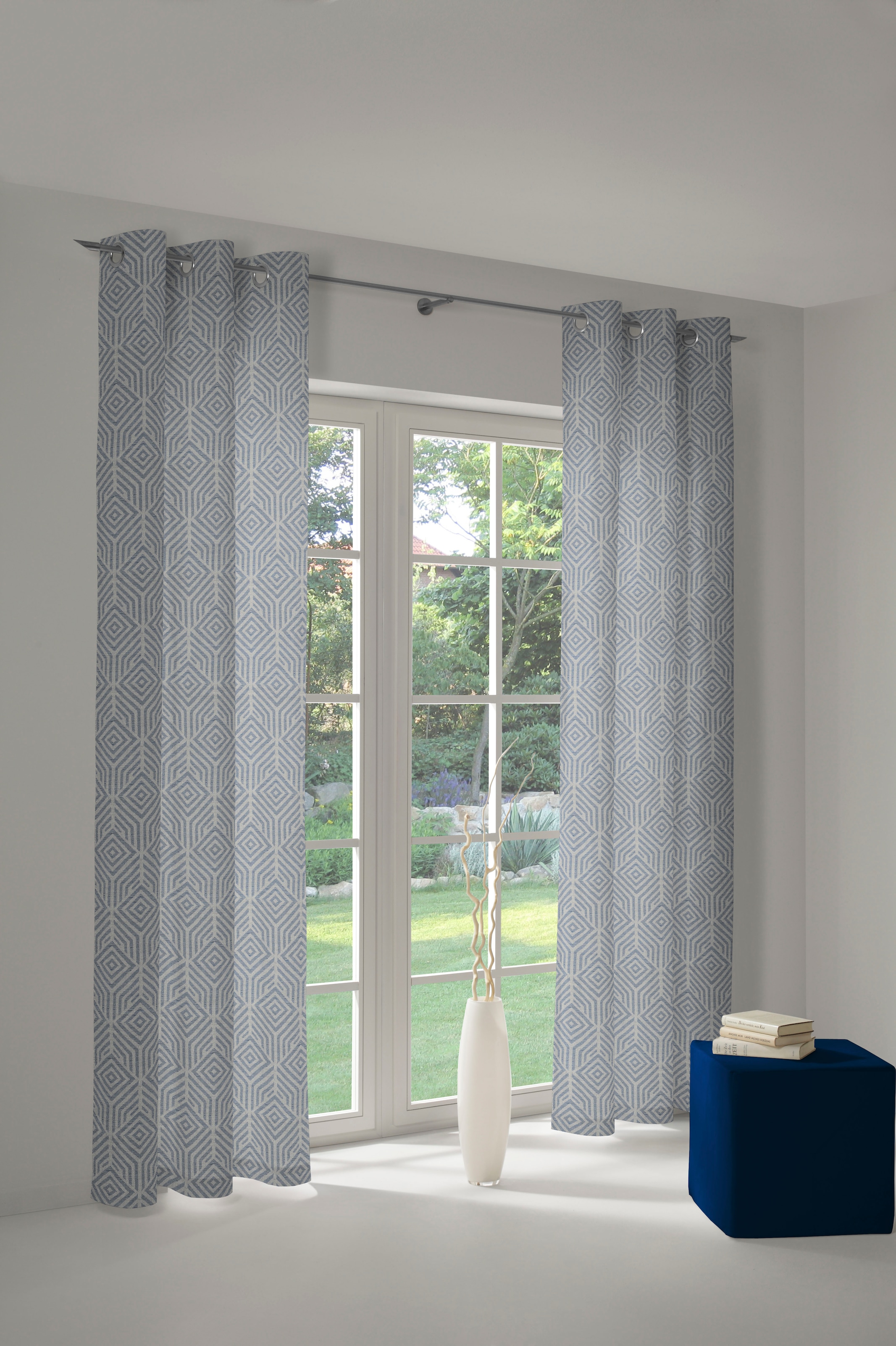 Adam Vorhang »Easy Diamond« Ösen 1 Stk. tlg. aus 100% Bio-Baumwolle günstig online kaufen