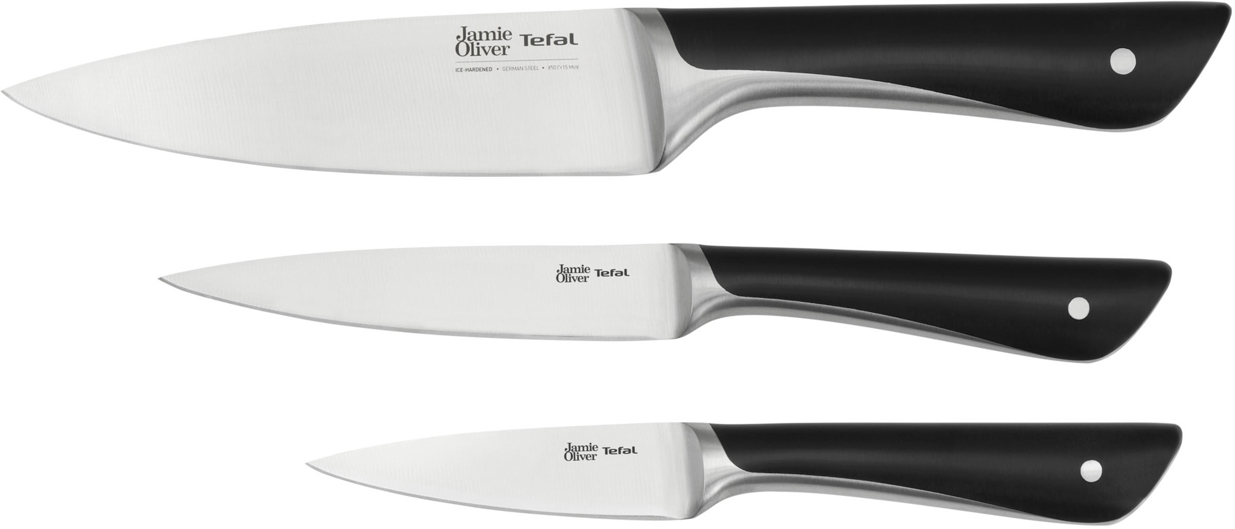 Tefal Messer-Set »K267S3 Jamie Oliver«, (Set, 3 tlg., Kochmesser 15 cm, Uni günstig online kaufen