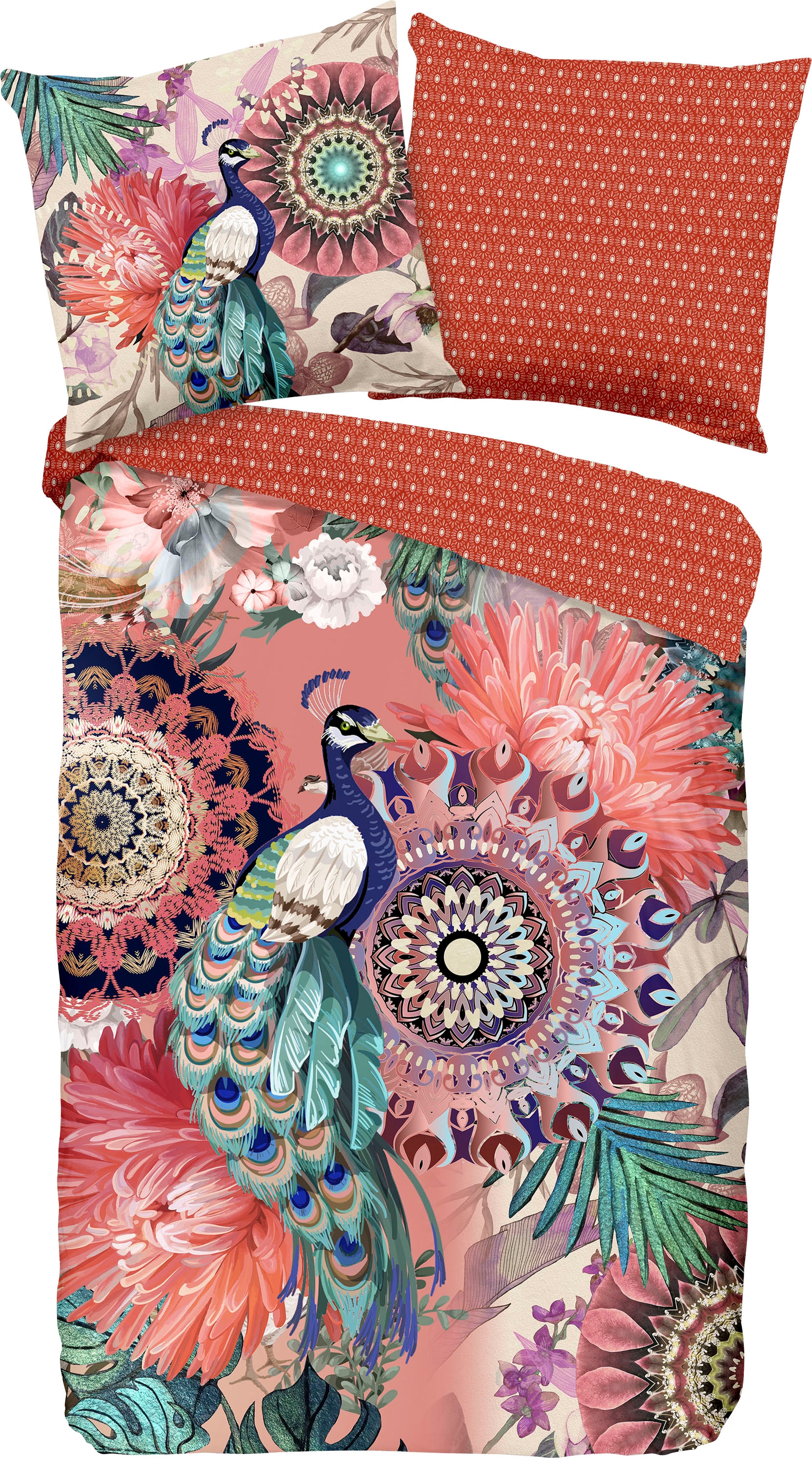 hip Wendebettwäsche »Lynouk« 2 Stk. tlg. Mako-Satin, 135x200, Reißverschlus günstig online kaufen