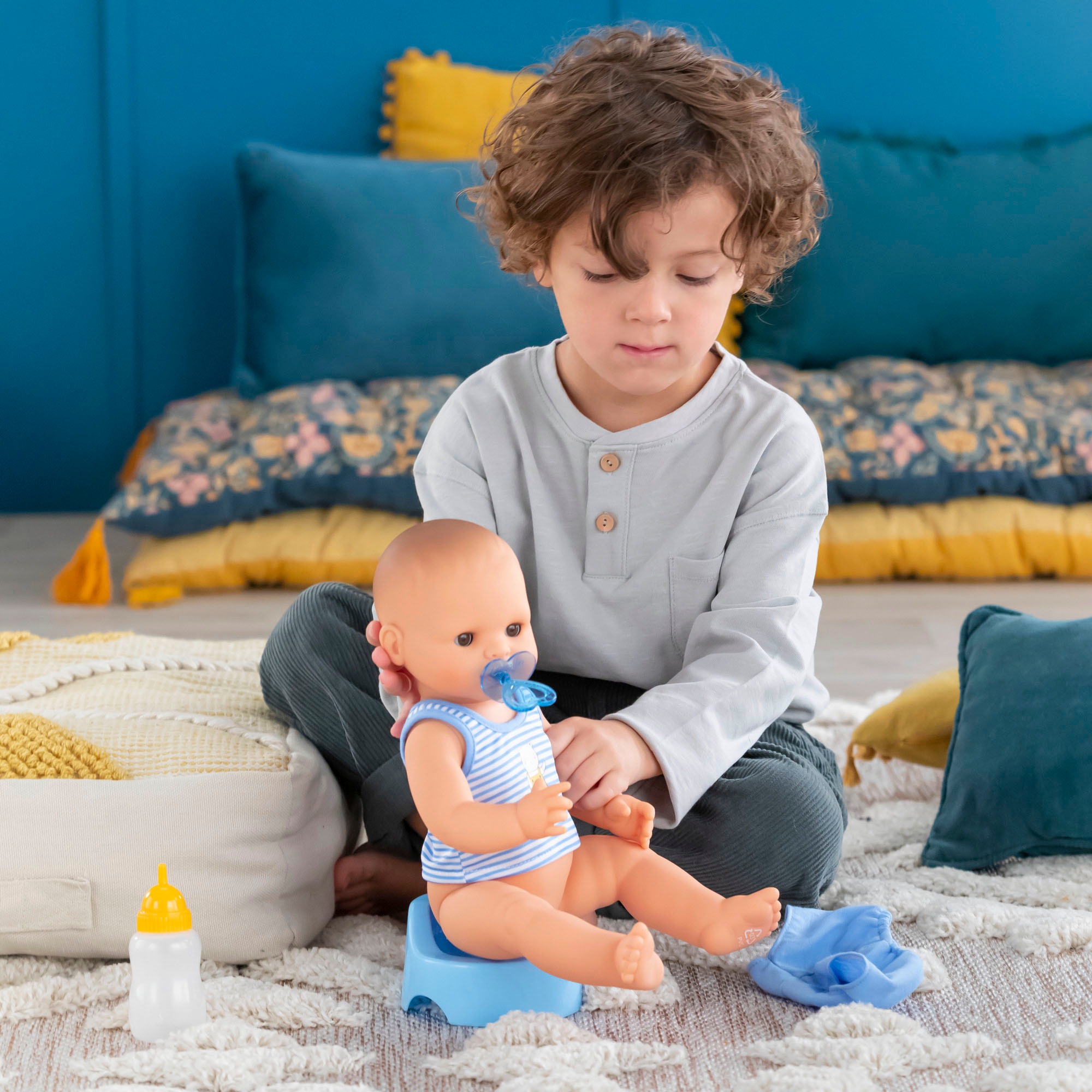 Corolle® Babypuppe »Mon Grand Poupon, Paul Trink+Näss Badebaby«, mit Vanilleduft