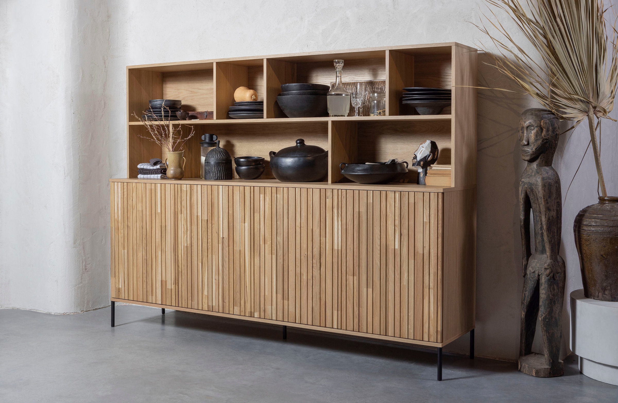 WOOOD Buffet »New Gravure«, mit viel Stauraum, Breite 200 cm