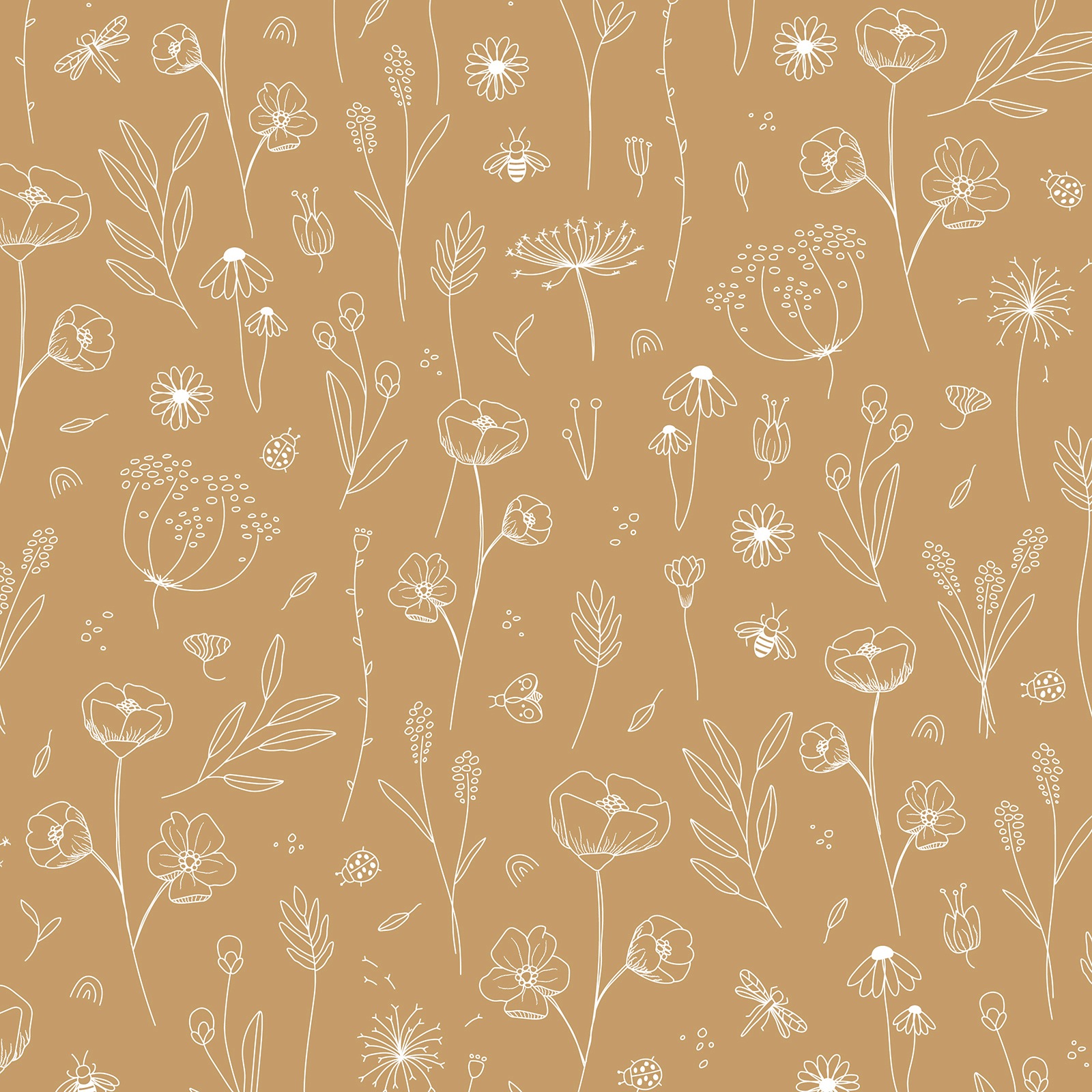 LITTLE DUTCH Vliestapete »Wild Flowers«, 10 m x 52 cm