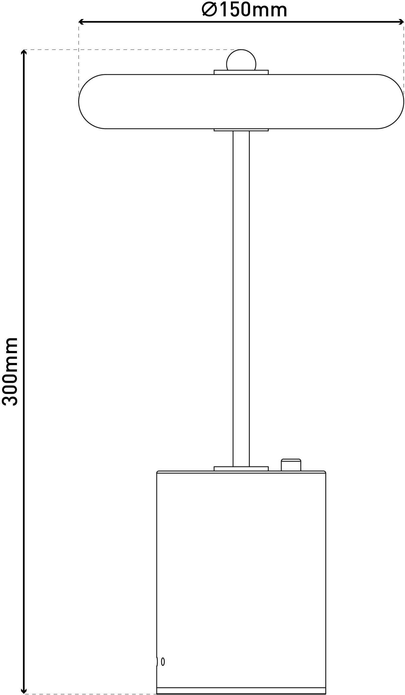 näve Tischleuchte »"SETA" Tischlampe H: 30 cm«, Leuchtmittel LED-Modul | LED fest integriert, Dimmbar per Berührungssensor