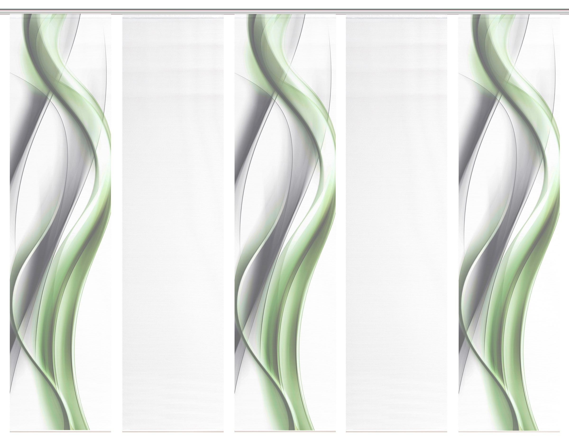 Vision S Schiebegardine »CARA« Paneelwagen 5 Stk. tlg. Schiebevorhang,Bambusoptik,Digitaldruck,SET