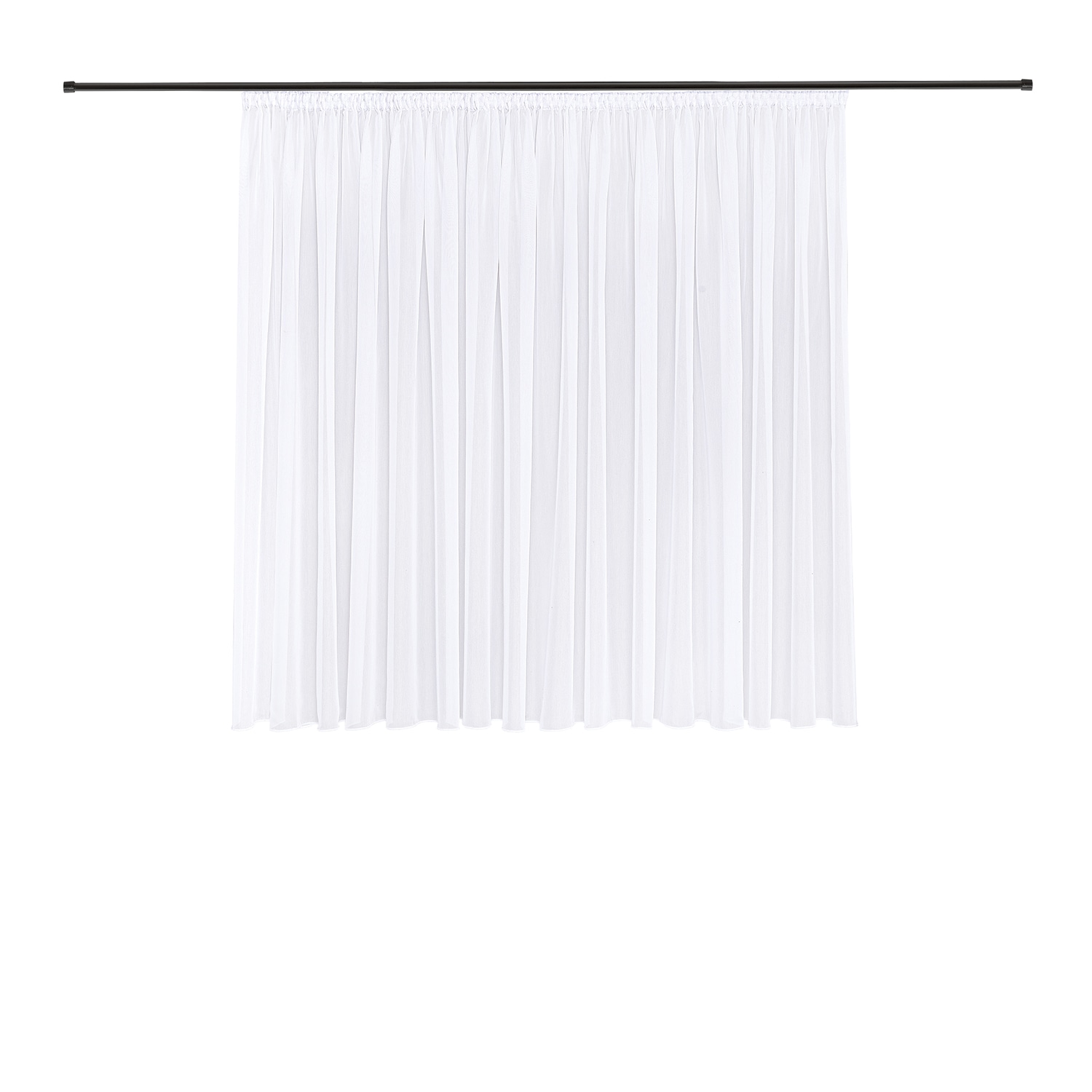 Gerster Gardine »Martina« Smokband 1 Stk. tlg. Pflegeleichte Effekt-Voile-W günstig online kaufen