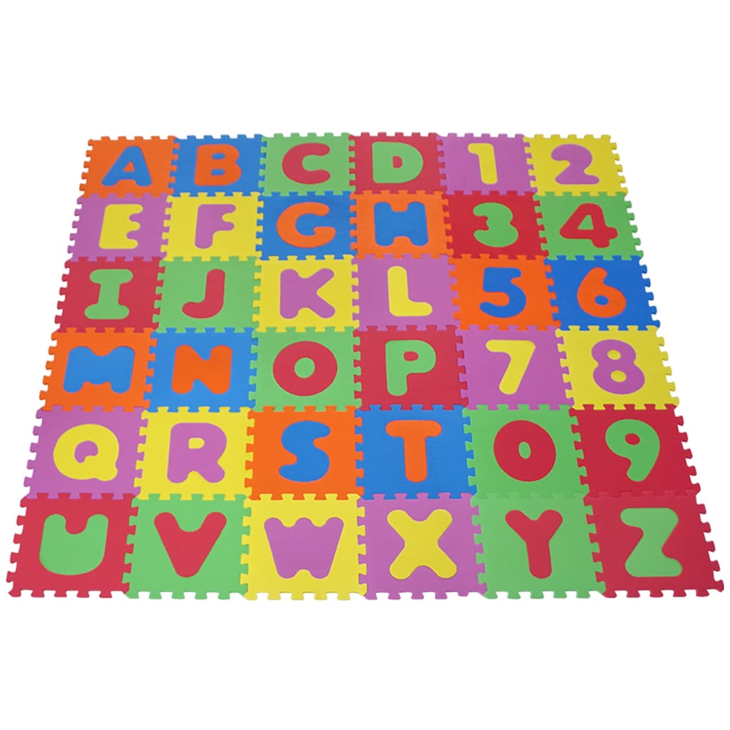 Knorrtoys® Puzzle »Alphabet und Zahlen«, Puzzlematte, Bodenpuzzle