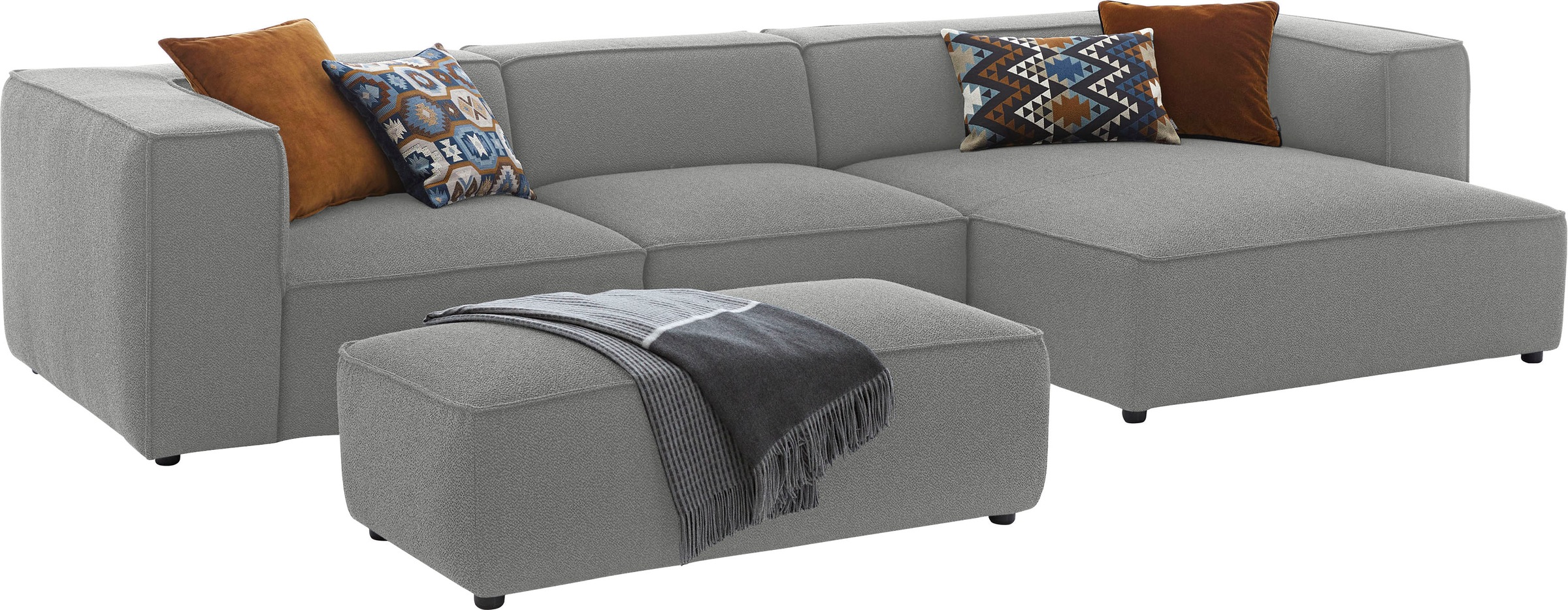 W.SCHILLIG Hocker »around-the-block«, mit eleganter Biese