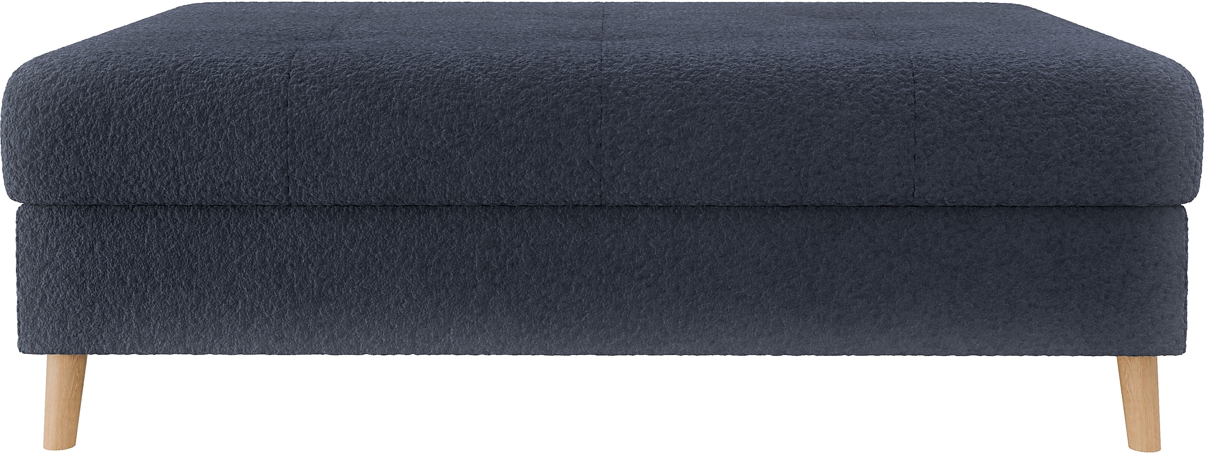 Home affaire Polsterhocker »CHARRE XXL, Steppung im Sitzbereich, Maße: B/T/H: 118/73/40 cm«, passend zur Serie CHARRE, auch in Cord und Bouclé