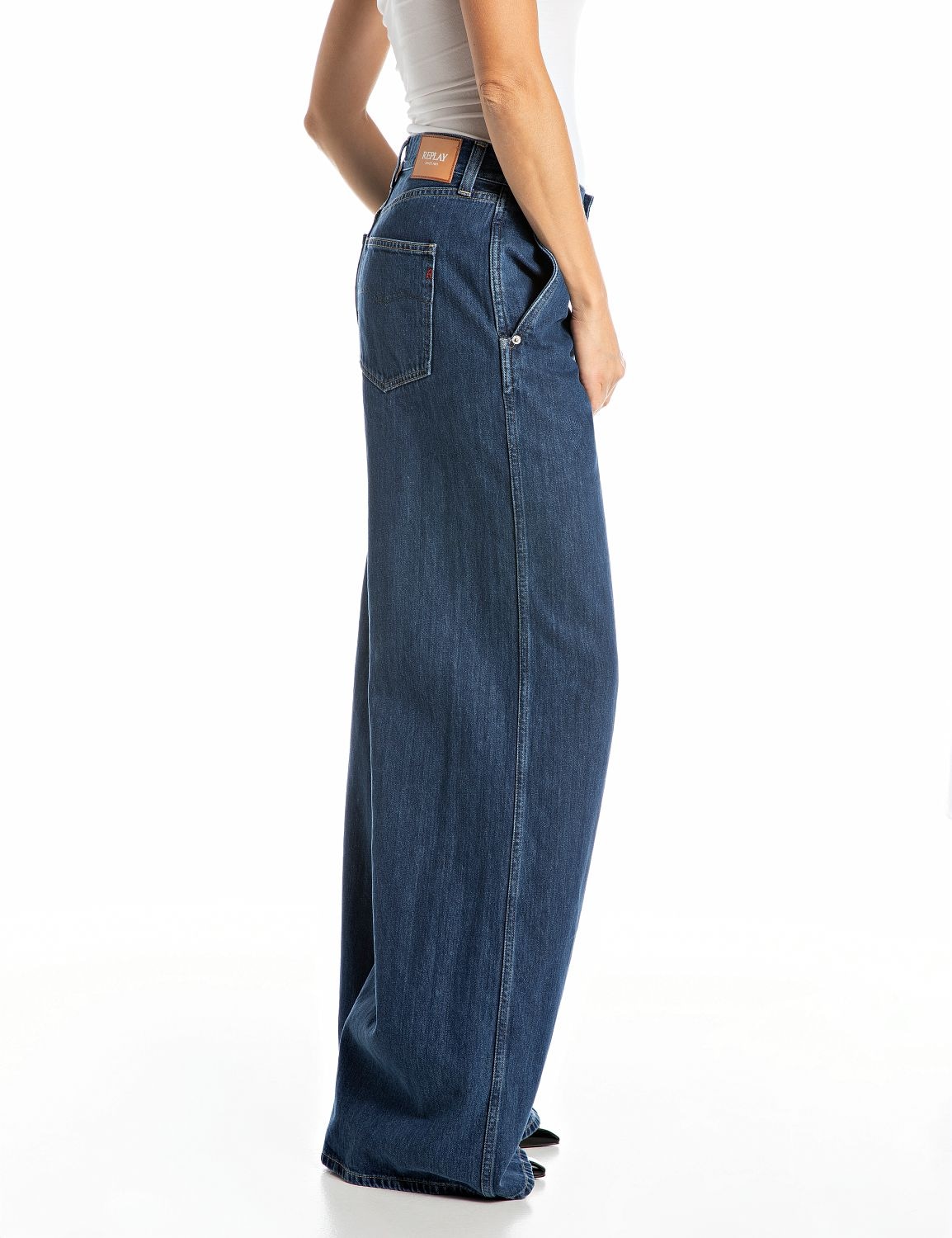 Replay Weite Jeans, in Baumwollqualität