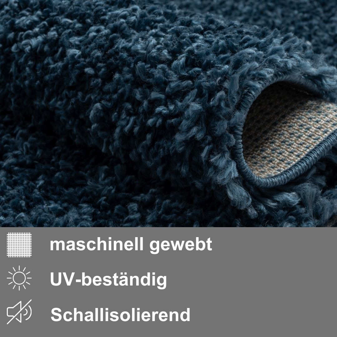 3. Bild von Myflair Möbel & Accessoires Hochflor-Teppich »My Shaggy«, rechteckig, Shaggy, Uni-Farben, leicht glänzend, Microfaser, extra flauschig